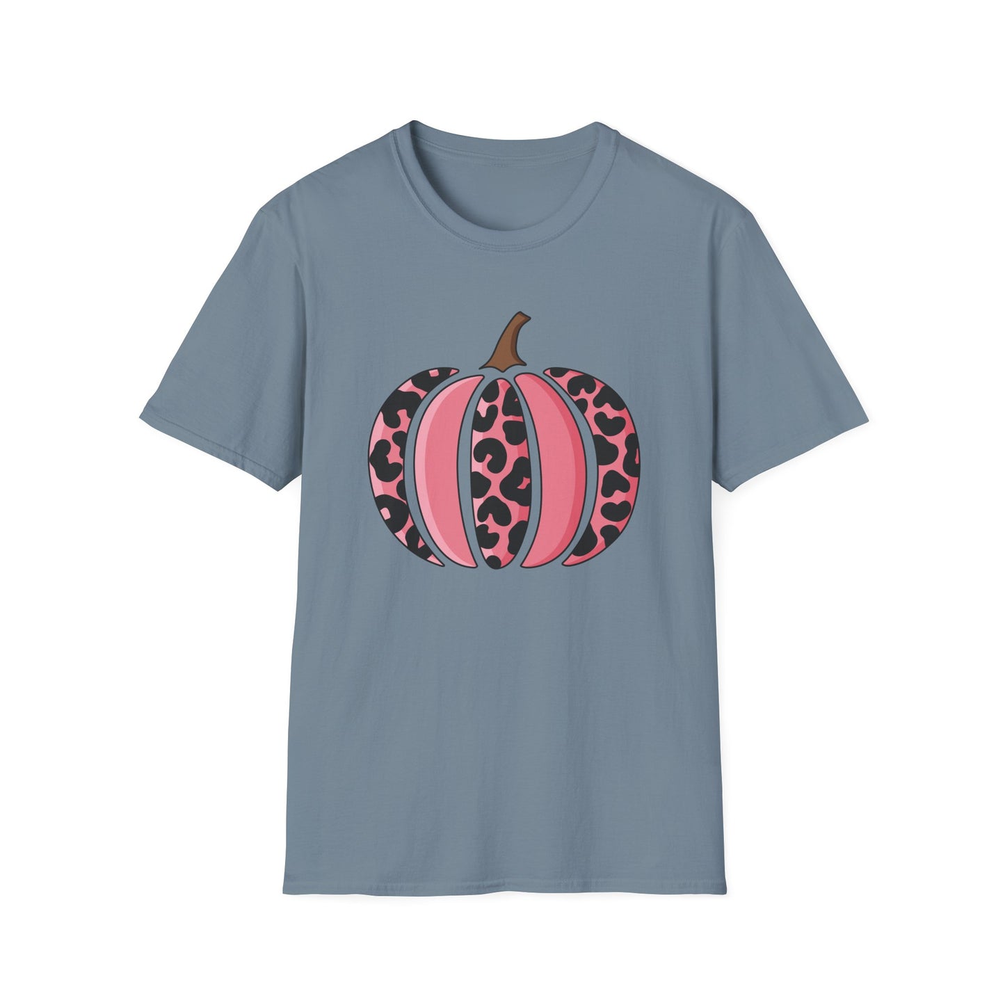 Pink Leopard Print Pumpkin T-Shirt