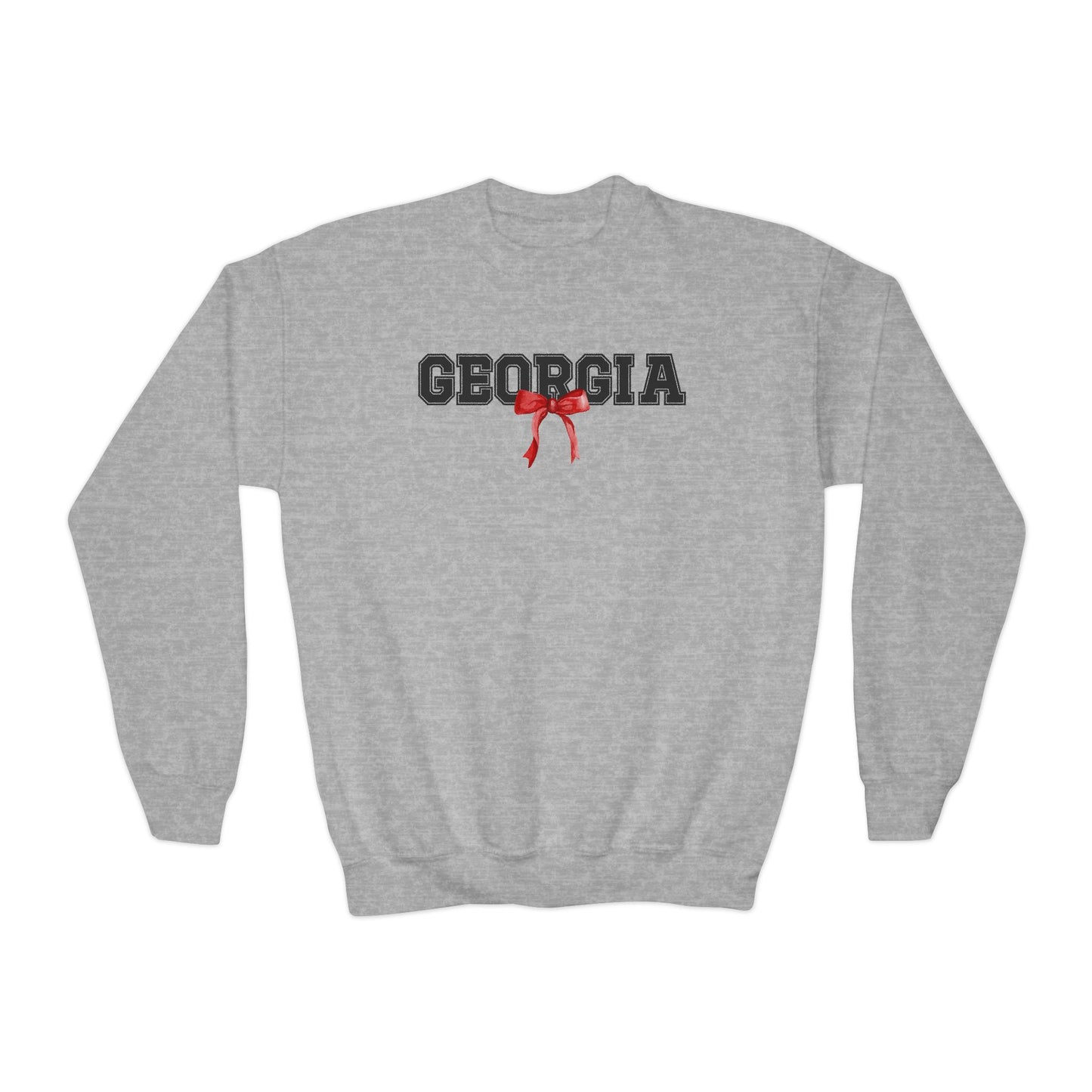 Georgia with Bow Youth Crewneck Sweatshirt
