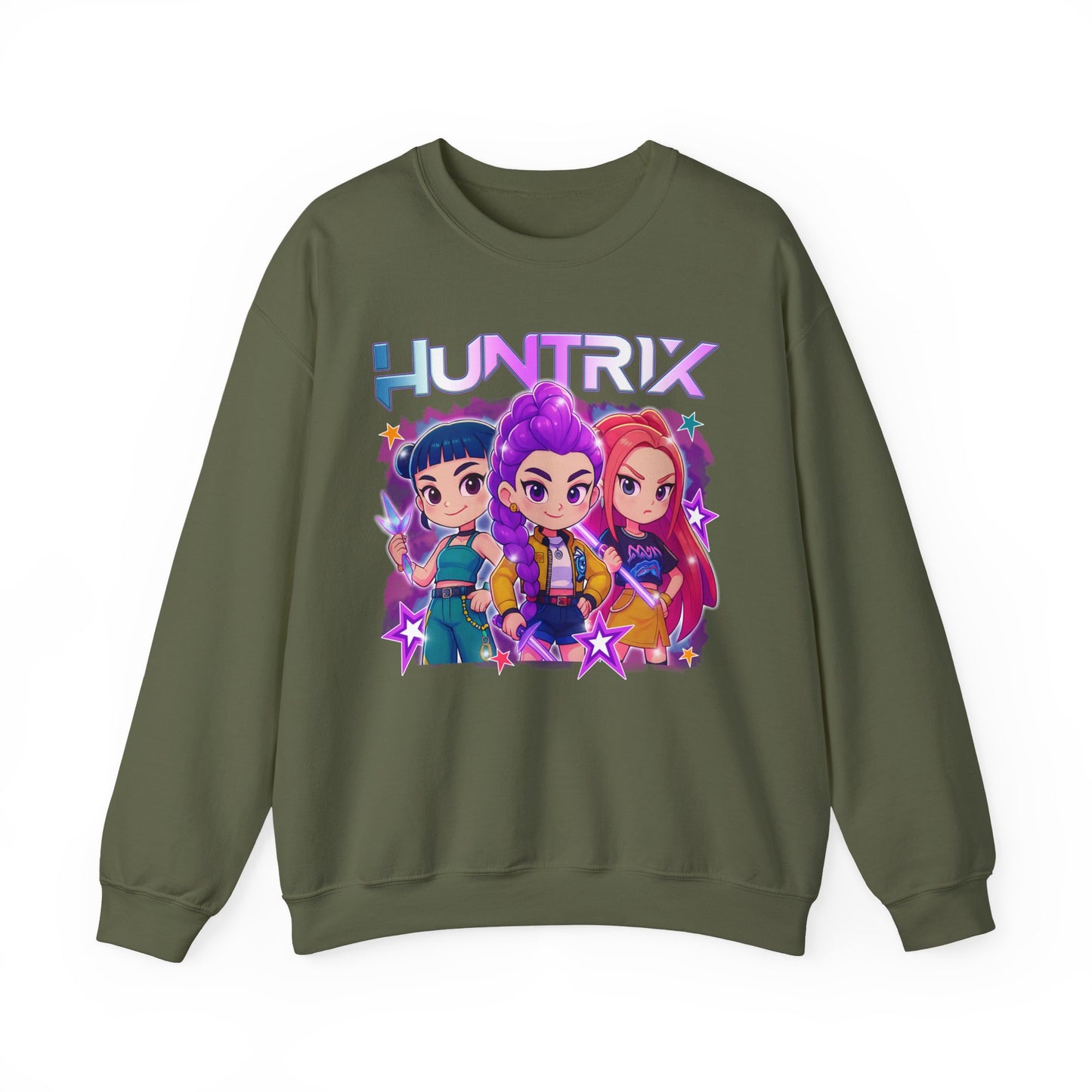 Kpop HUNTRIX cartoon Crewneck Sweatshirt
