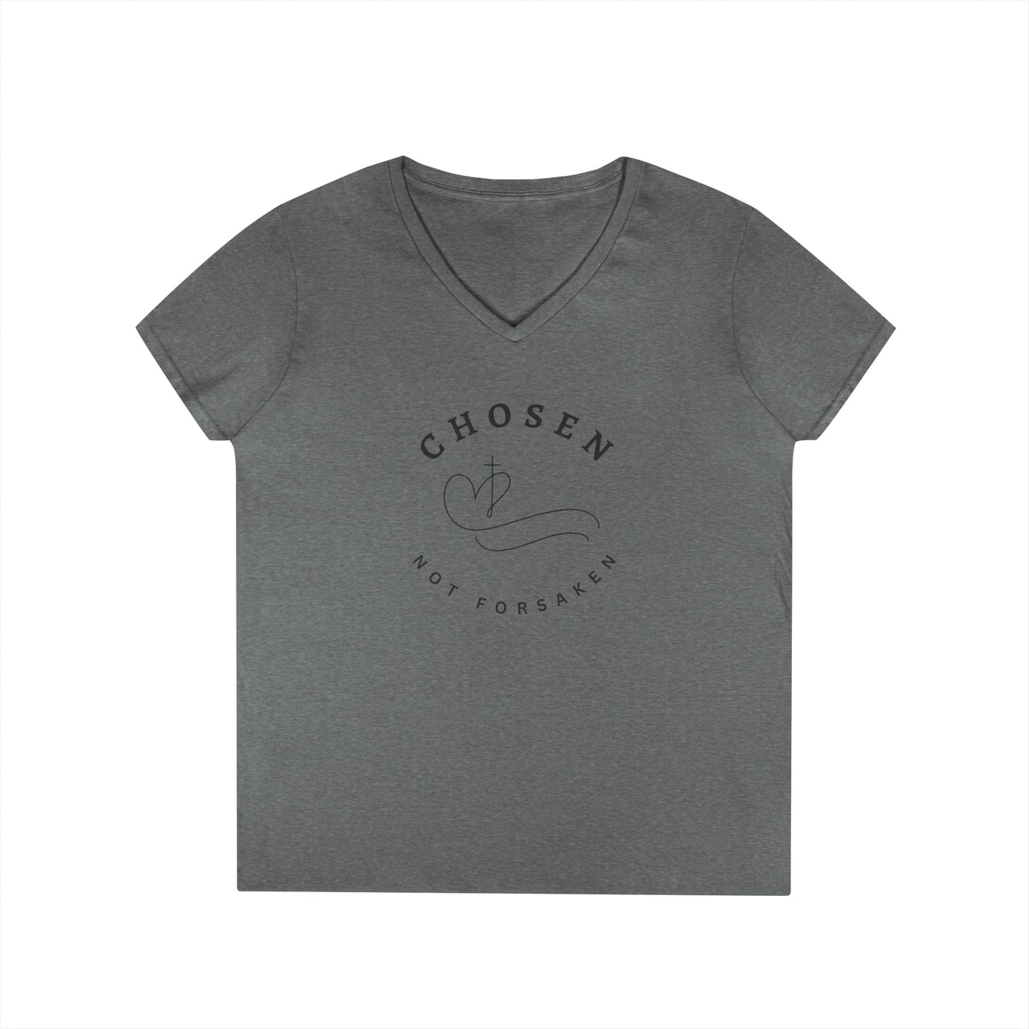 Chosen Not Forsaken Ladies' V-Neck T-Shirt