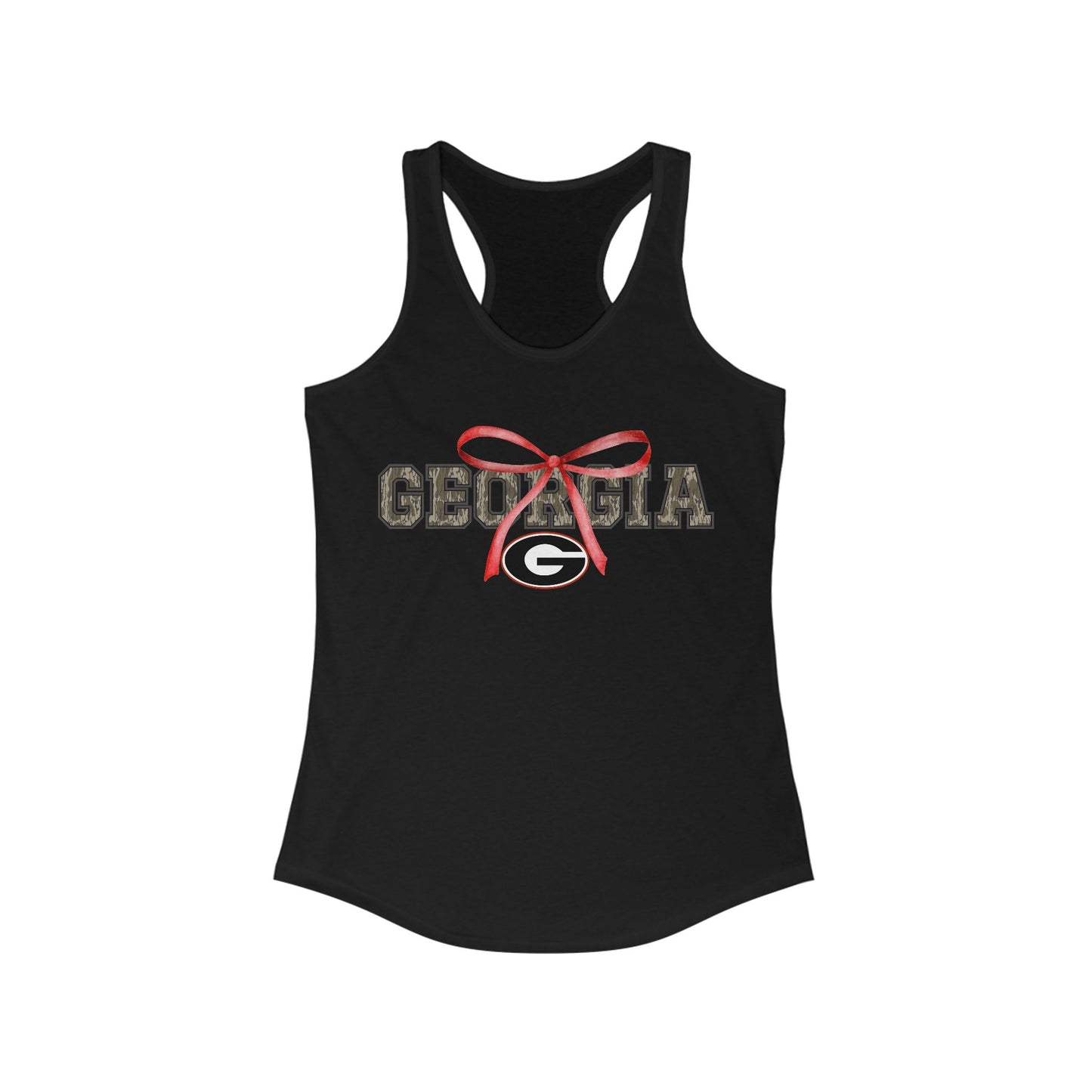 Camo Georgia Bow Racerback Tank Top