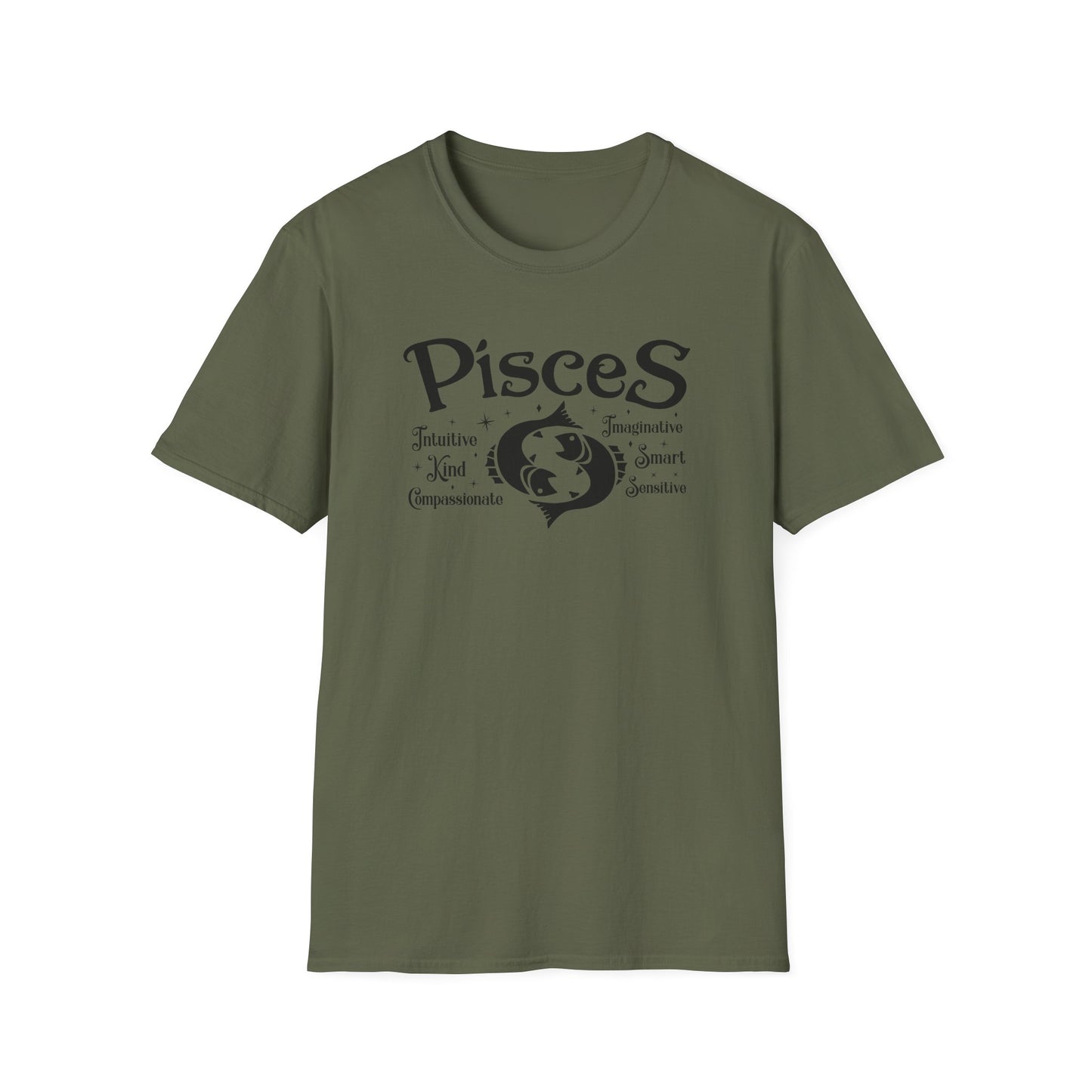 Pisces Zodiac Unisex Softstyle T-Shirt