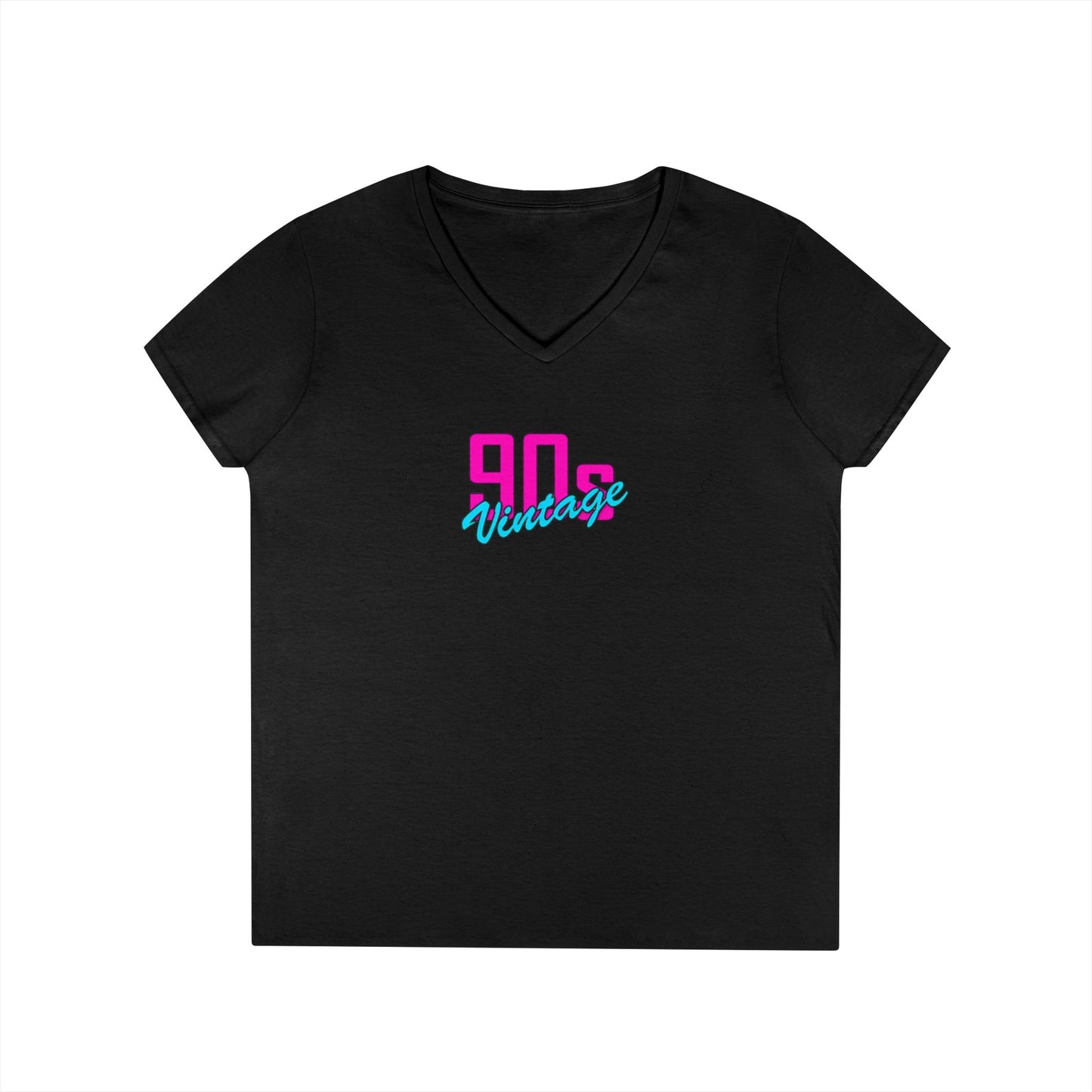 90s Vintage Ladies' V-Neck T-Shirt, Retro Tee, Nostalgic Apparel, Summer Fashion, Gift for Her, Casual Outfit