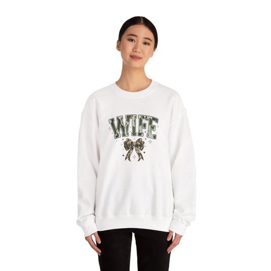 Camo Wife Crewneck Sweatshirt