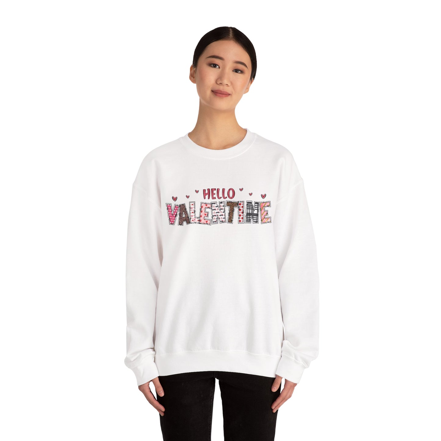 Valentine "Hello Valentine" Crewneck Sweatshirt