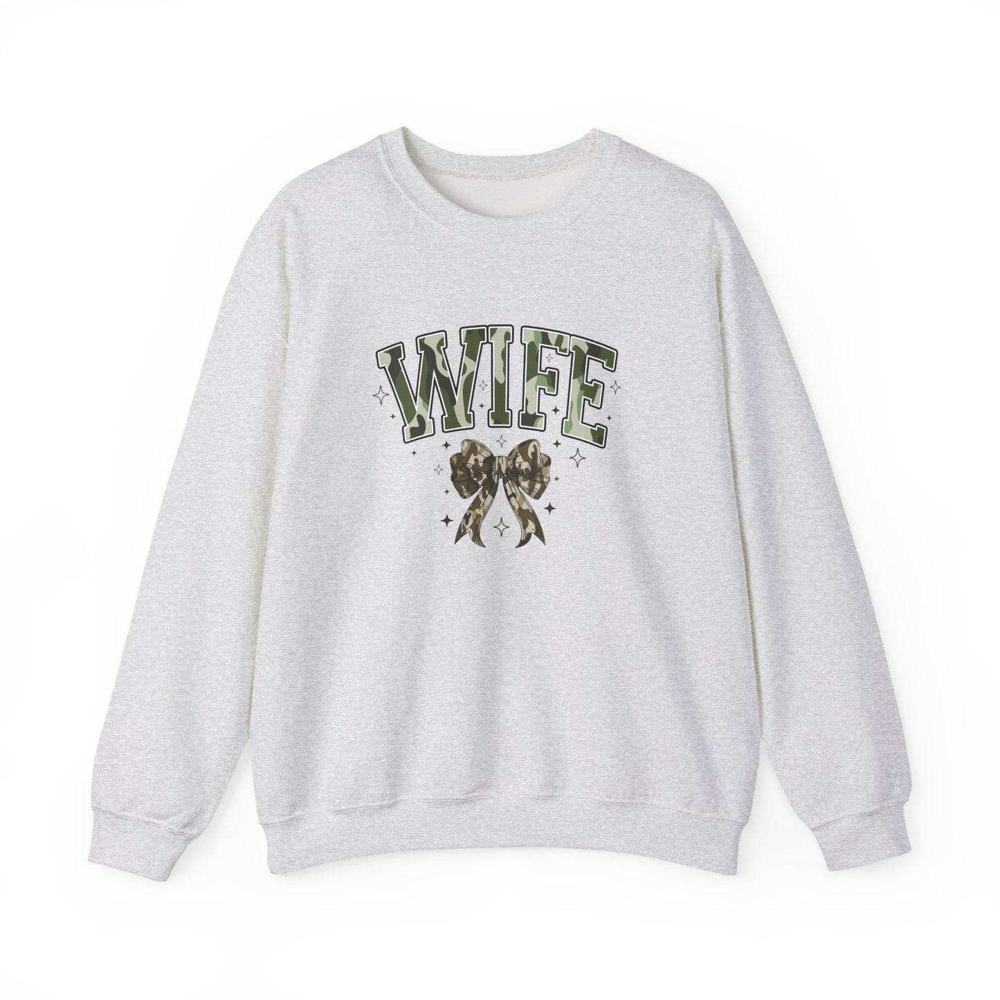 Camo Wife Crewneck Sweatshirt