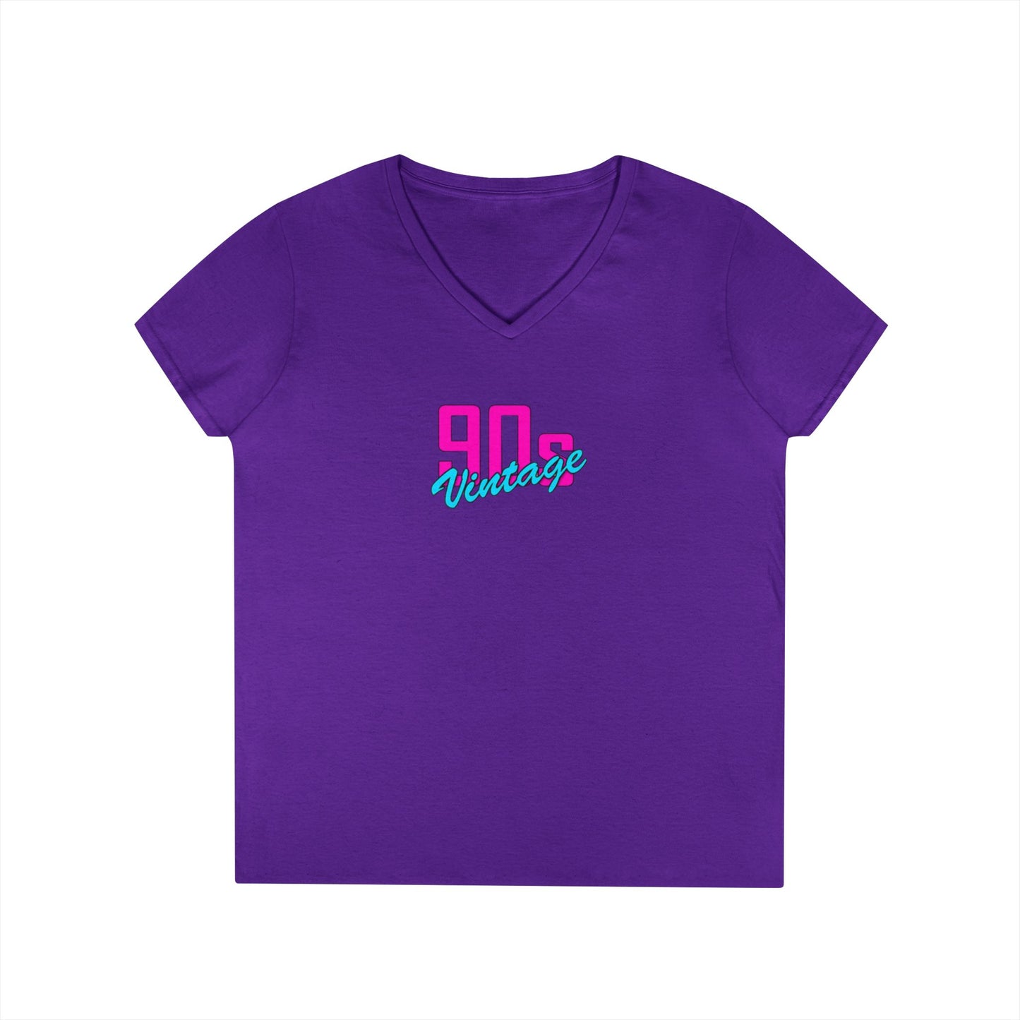 90s Vintage Ladies' V-Neck T-Shirt, Retro Tee, Nostalgic Apparel, Summer Fashion, Gift for Her, Casual Outfit