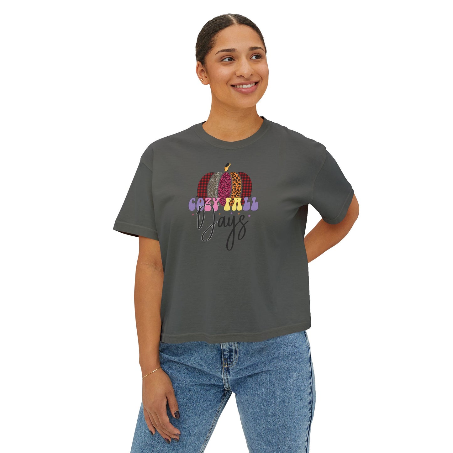 Cozy Fall Days Women's Boxy Tee