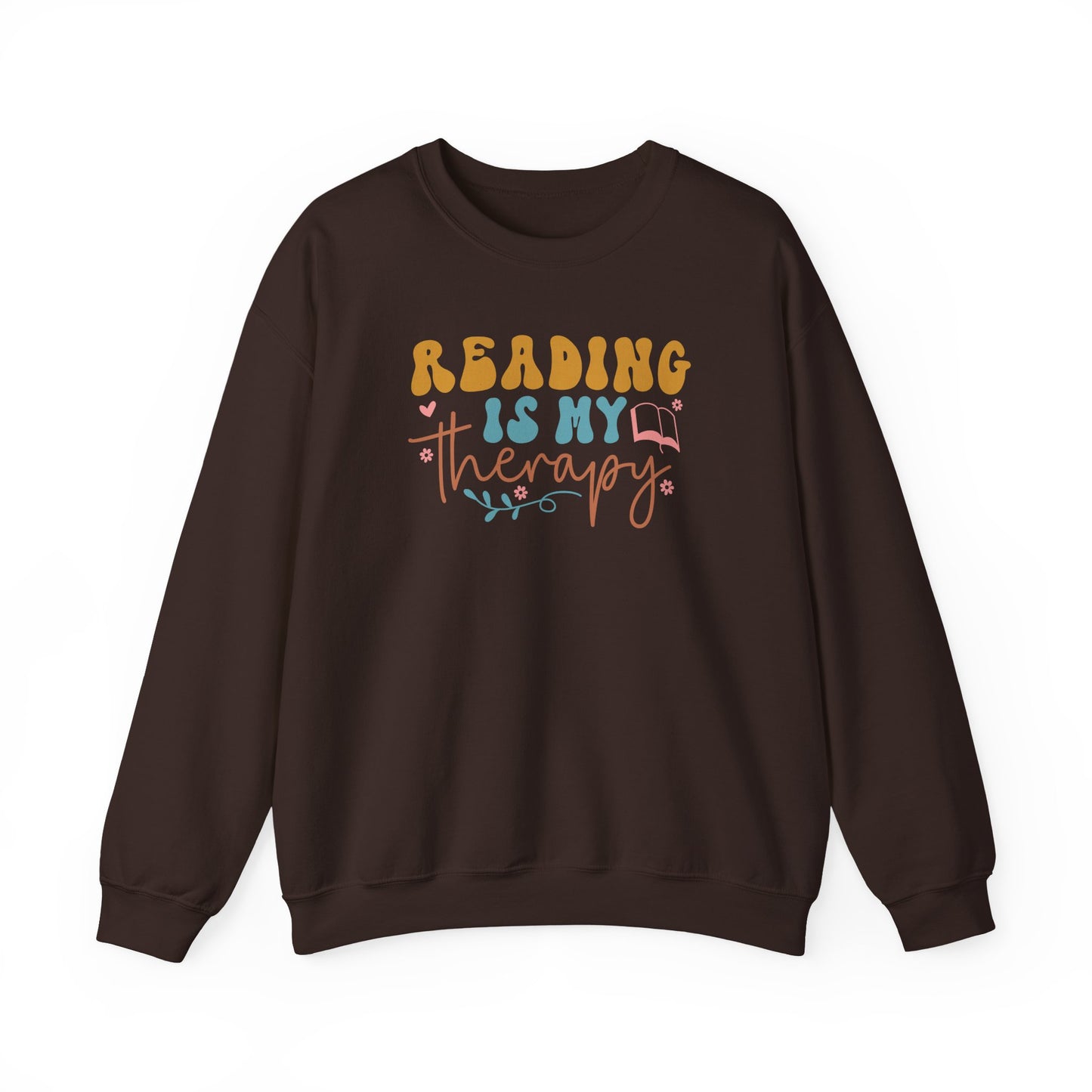 Reading Is My Therapy Crewneck Sweatshirt