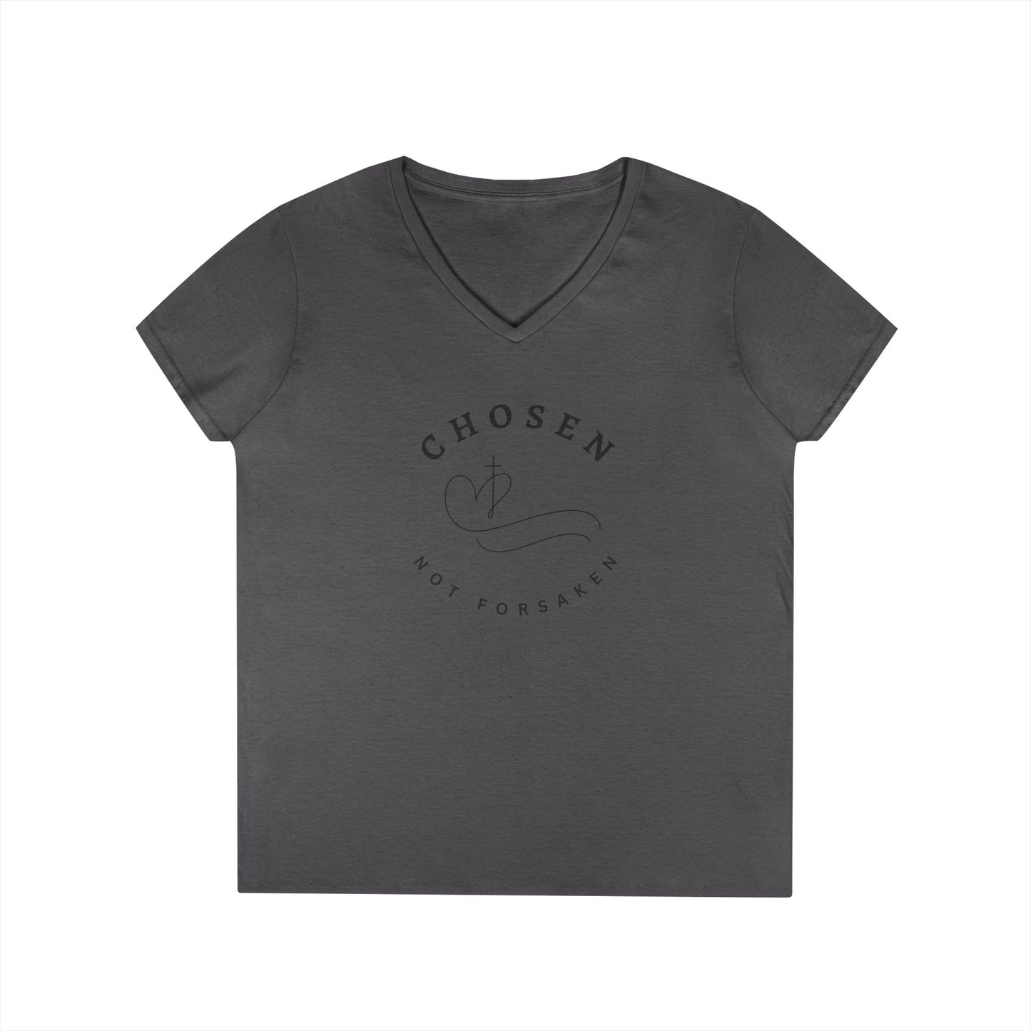 Chosen Not Forsaken Ladies' V-Neck T-Shirt