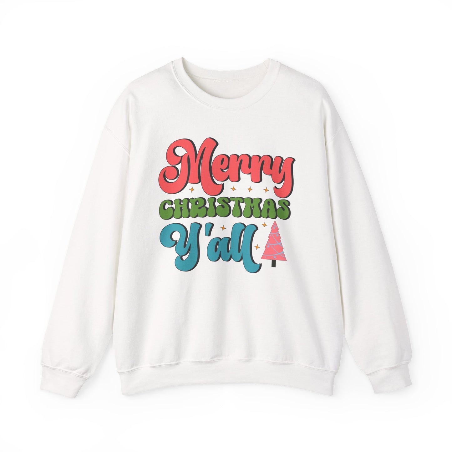 "Merry Christmas Y'all" Festive Holiday Crewneck