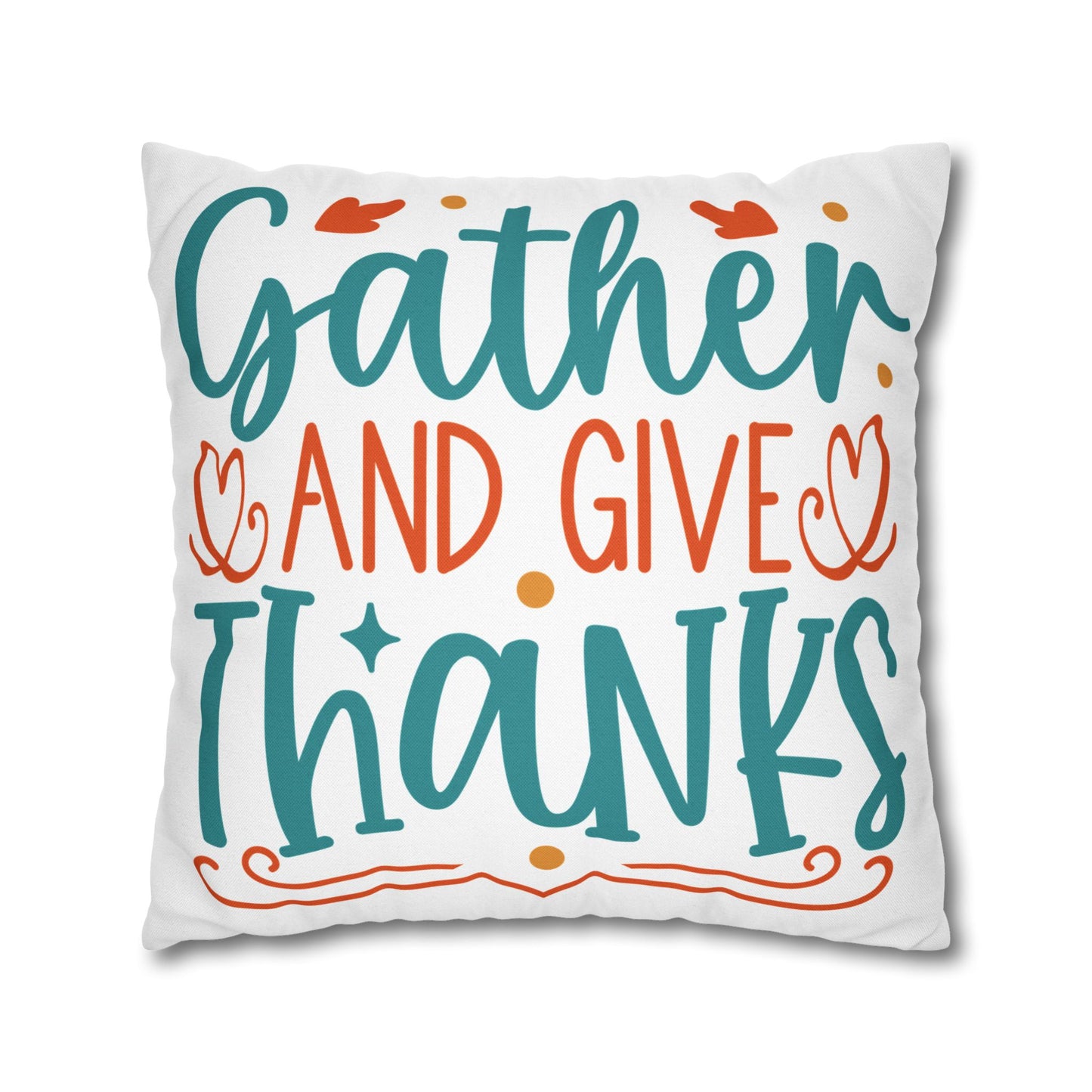 Double Sided Fall/Thanksgiving Decorative Pillowcase