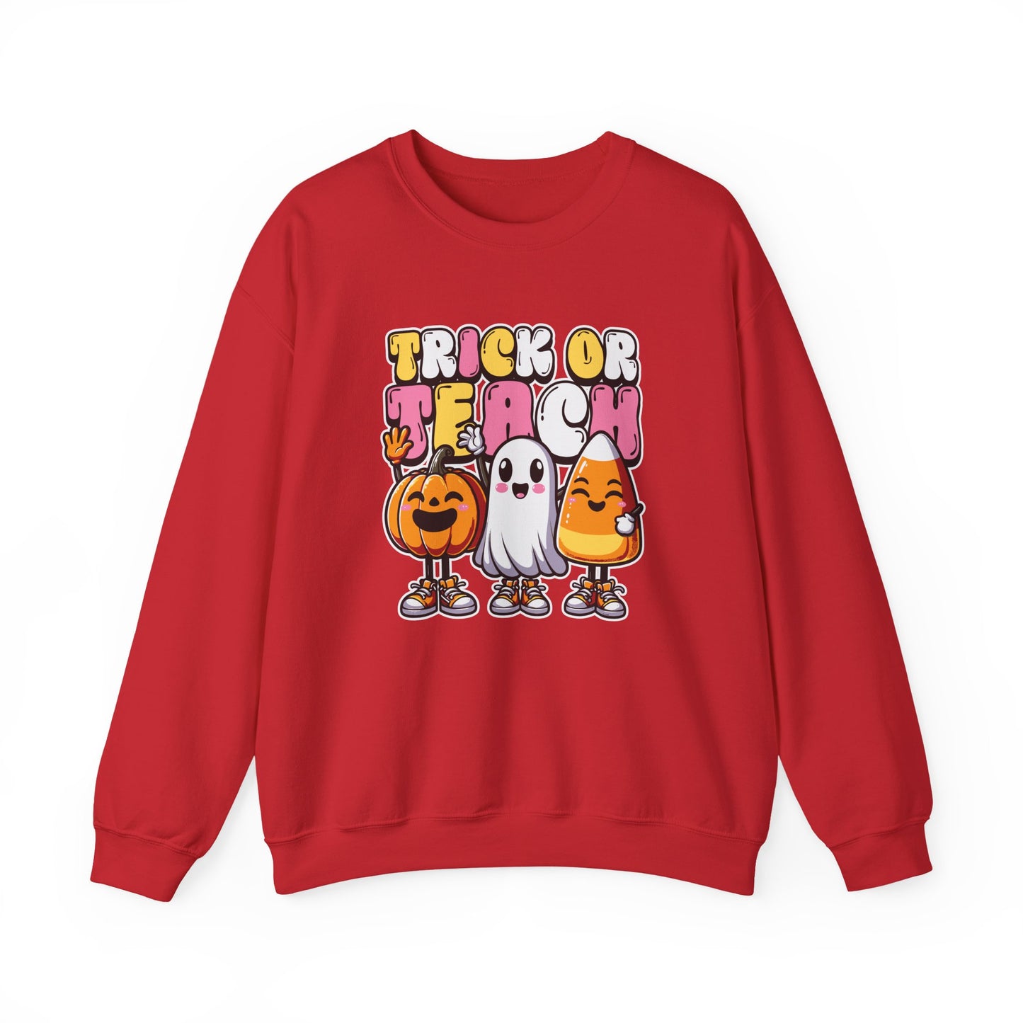 Halloween Trick or Teach Crewneck Sweatshirt