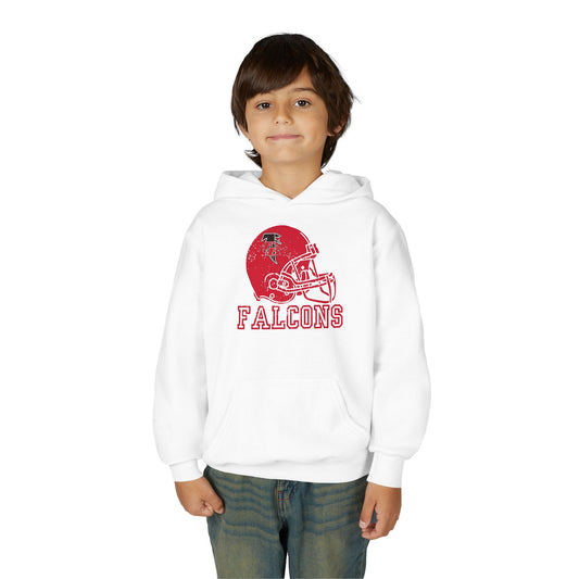 FB Falcons Helmet Youth Hoodie