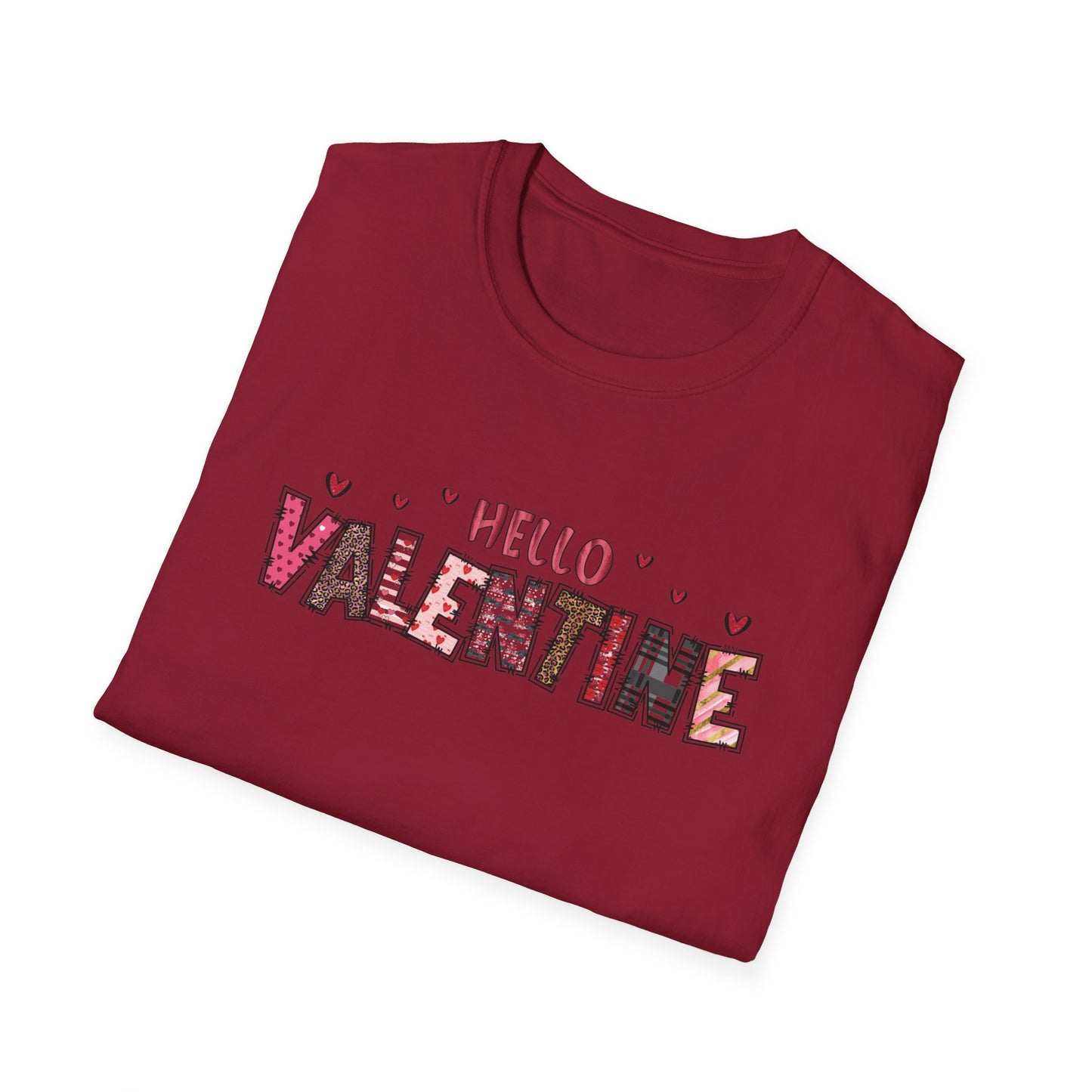 Valentine Floral "Hello Valentine" T-Shirt