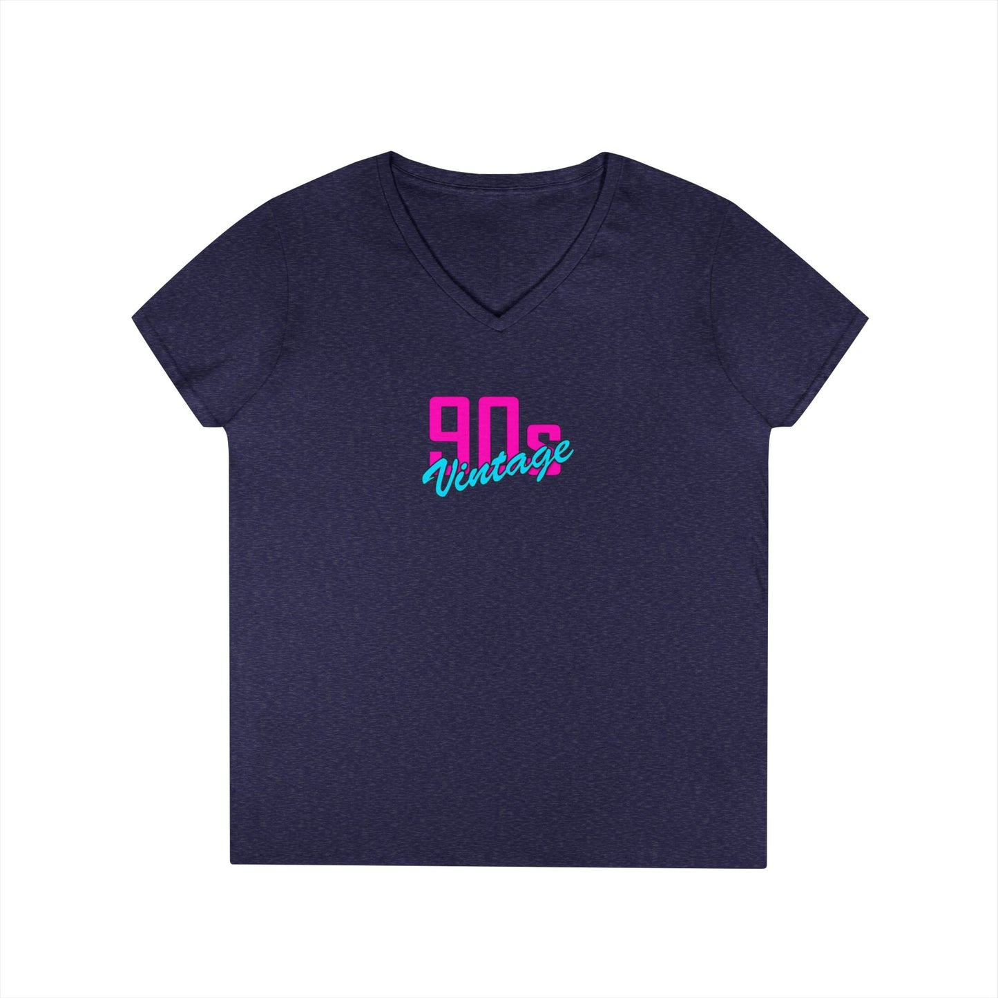 90s Vintage Ladies' V-Neck T-Shirt, Retro Tee, Nostalgic Apparel, Summer Fashion, Gift for Her, Casual Outfit