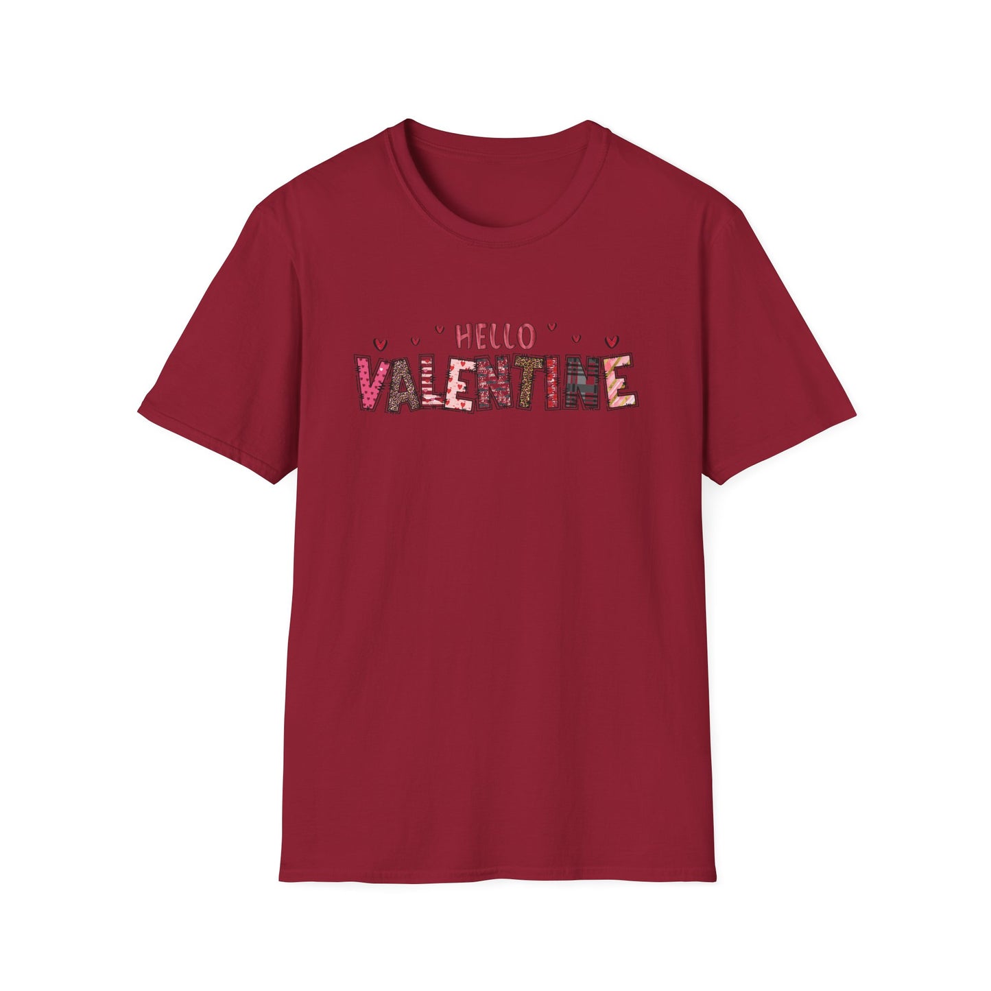 Valentine Floral "Hello Valentine" T-Shirt
