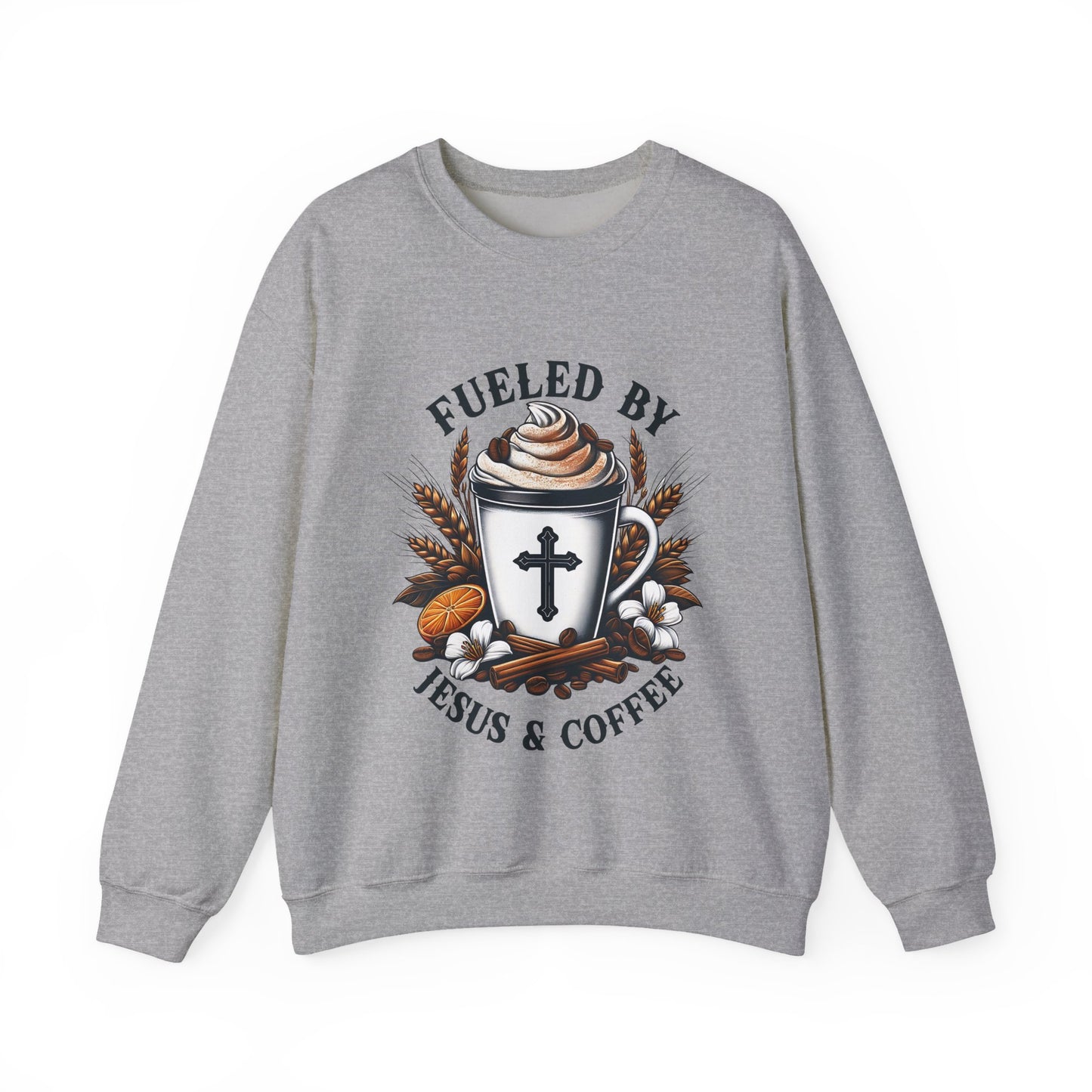Fueled by Jesus & Coffee Crewneck Sweatshirt