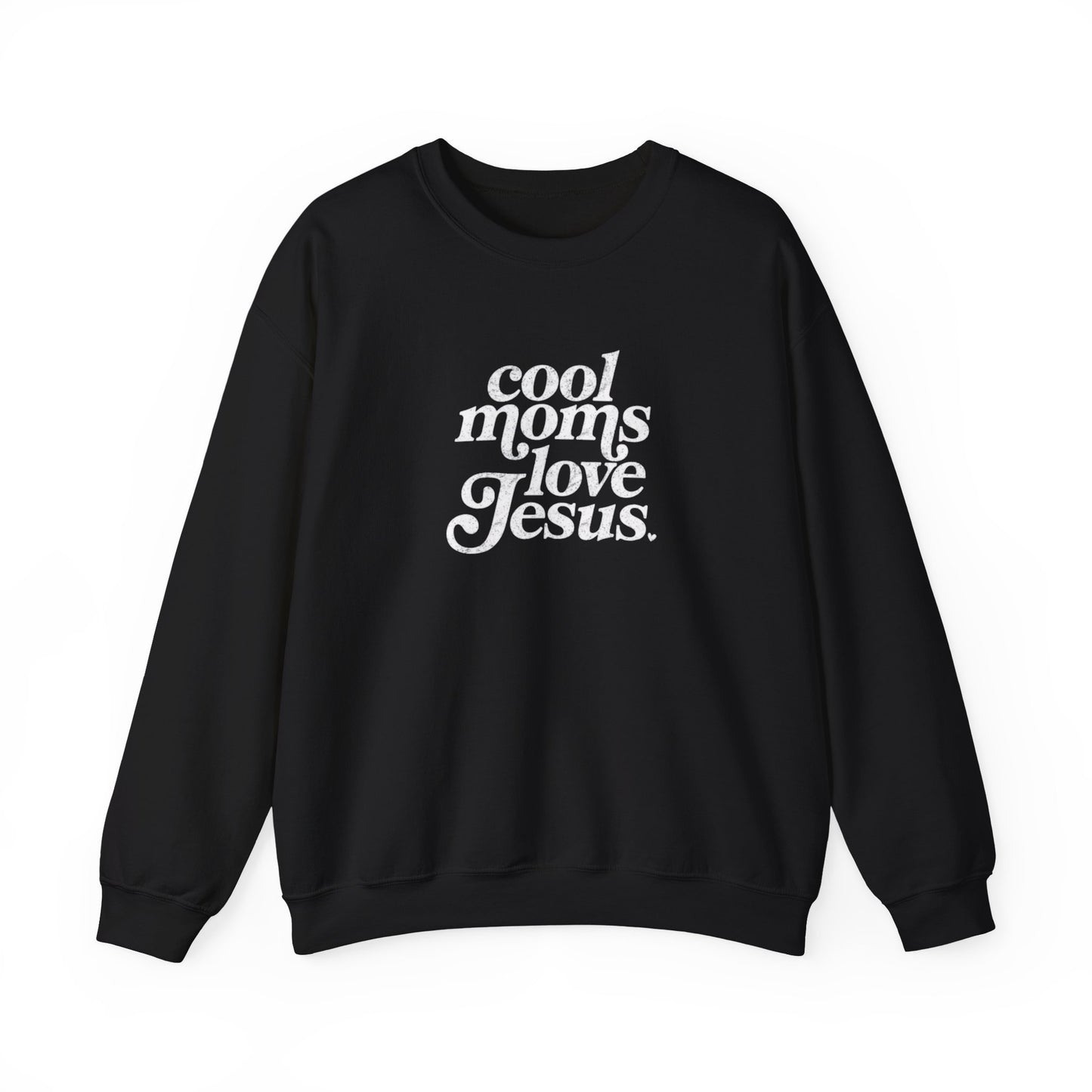 Cool Moms Love Jesus Crewneck Sweatshirt