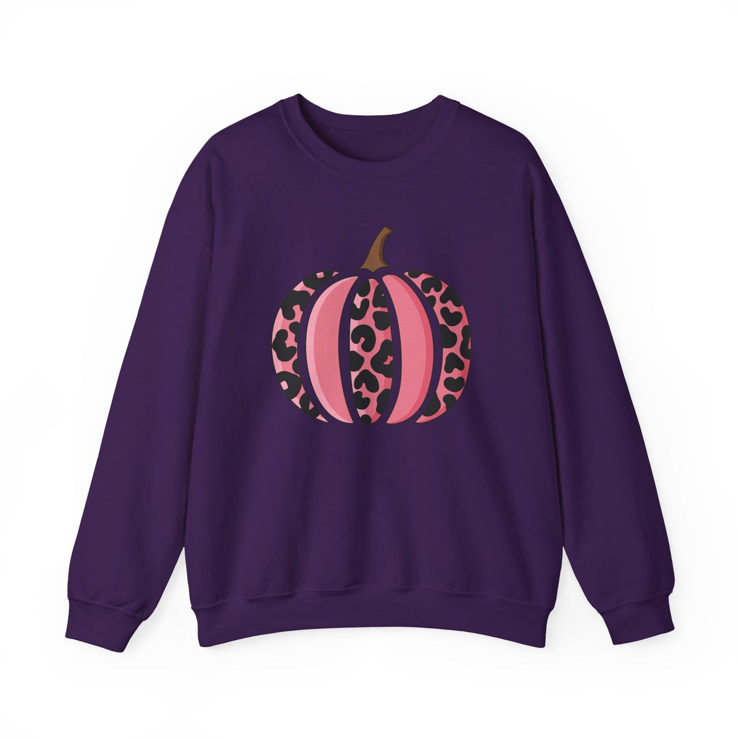 Pink Leopard Pumpkin Crewneck Sweatshirt