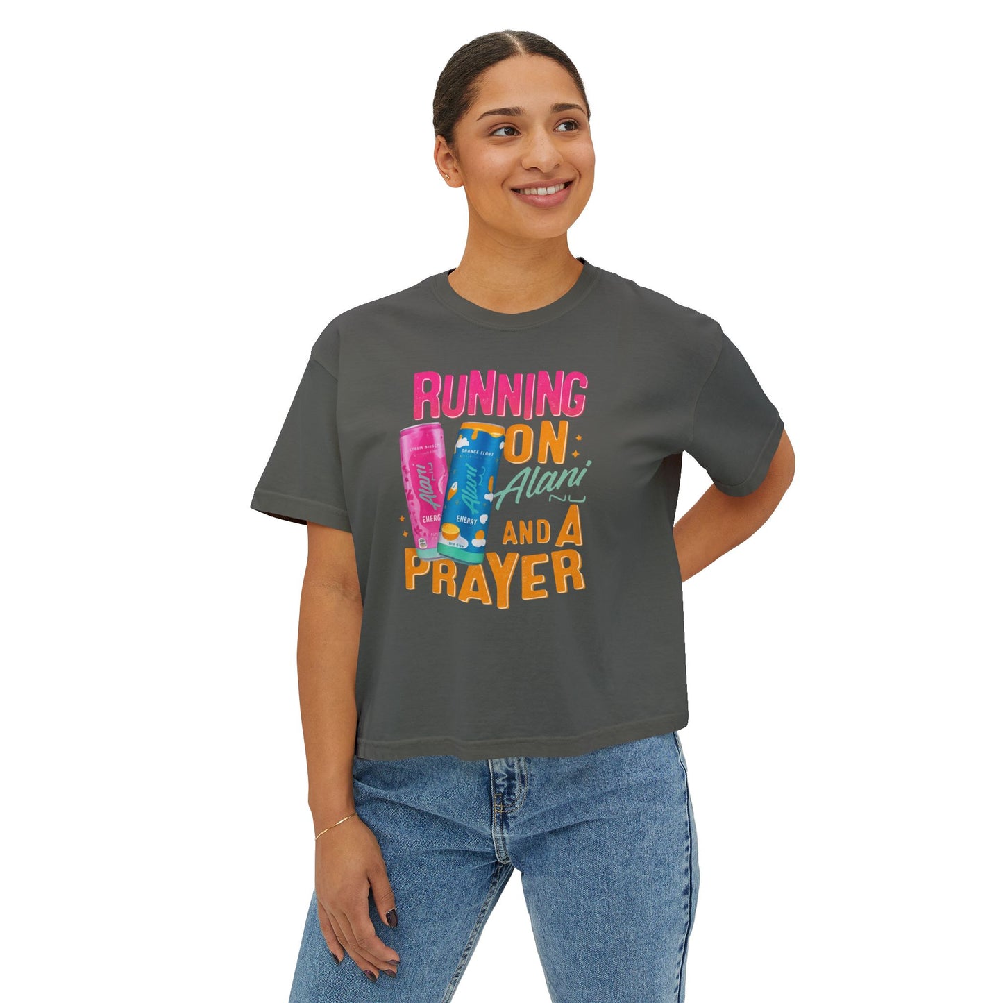Running on Alani and a Prayer Women's Boxy Tee