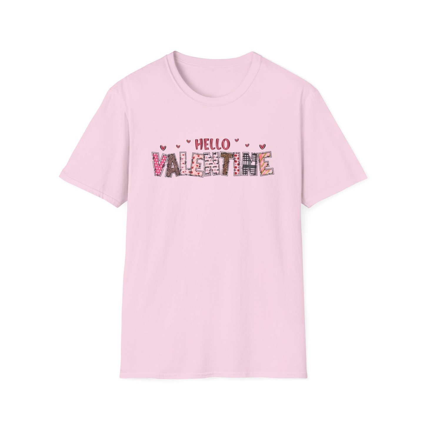 Valentine Floral "Hello Valentine" T-Shirt