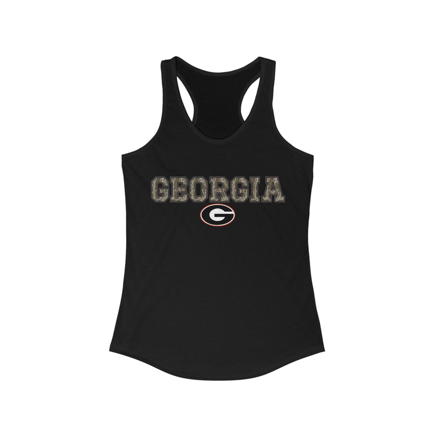 Camo Georgia G Racerback Tank