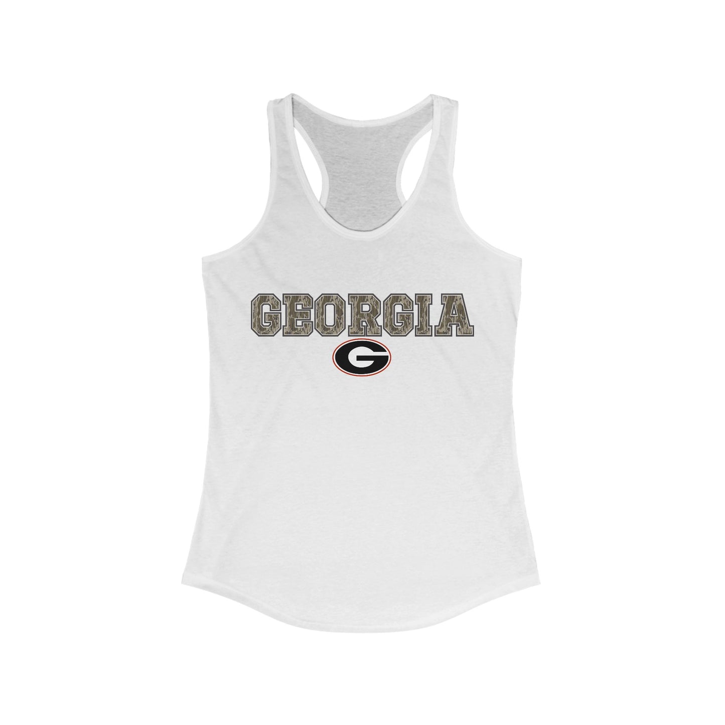 Camo Georgia G Racerback Tank