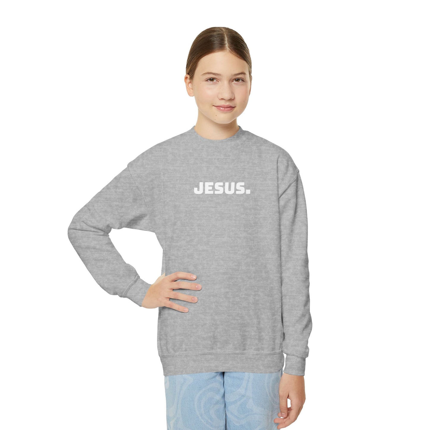 Youth JESUS. Crewneck Sweatshirt