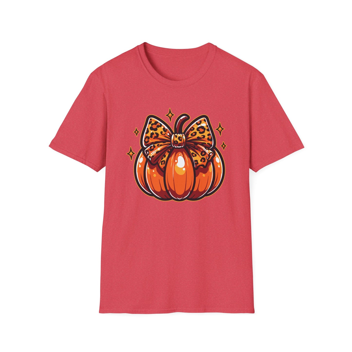 Leopard Pumpkin Bow T-Shirt