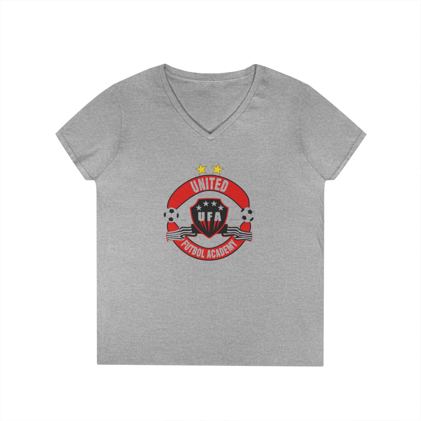 United Futbol Academy Ladies' V-Neck T-Shirt