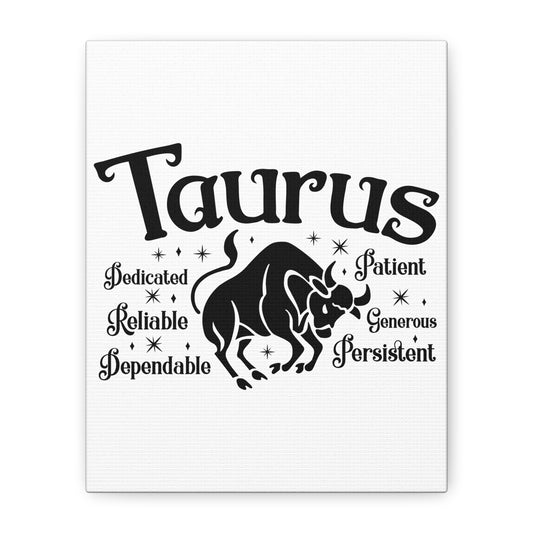 Taurus Matte Canvas, Stretched, 1.25"