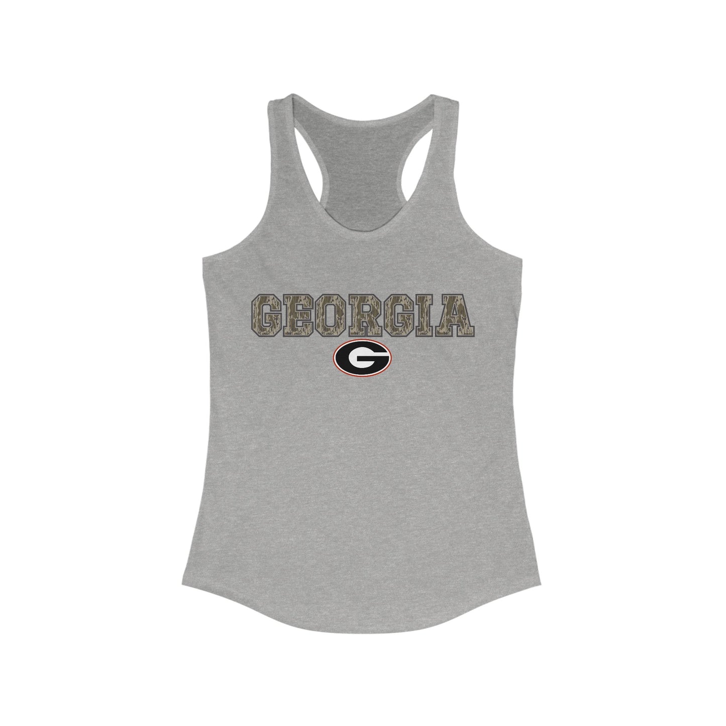Camo Georgia G Racerback Tank