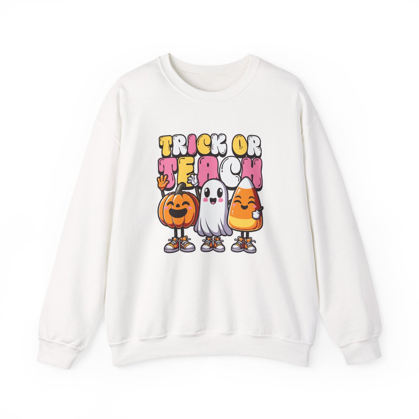 Halloween Trick or Teach Crewneck Sweatshirt