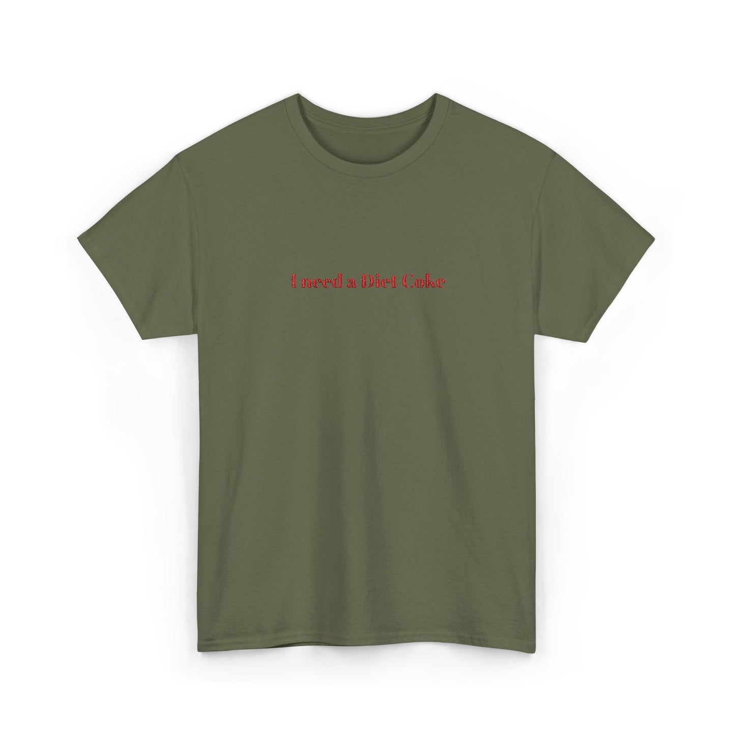 Customizable I Need a "_____" Embroidered Cotton Tee