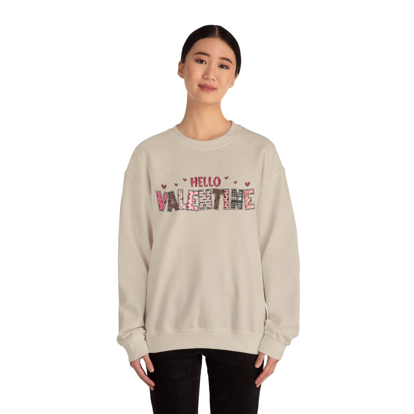 Valentine "Hello Valentine" Crewneck Sweatshirt