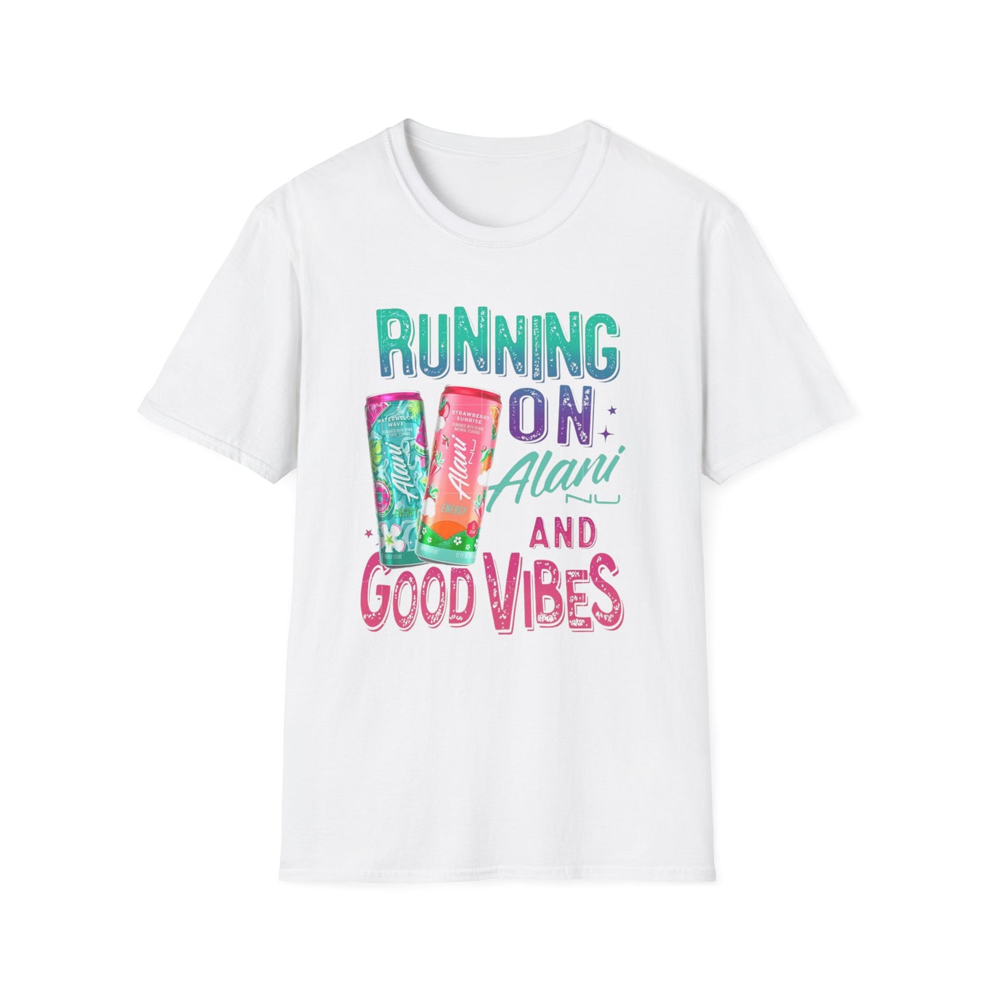 Running on Alani and Good Vibes Unisex Softstyle T-Shirt