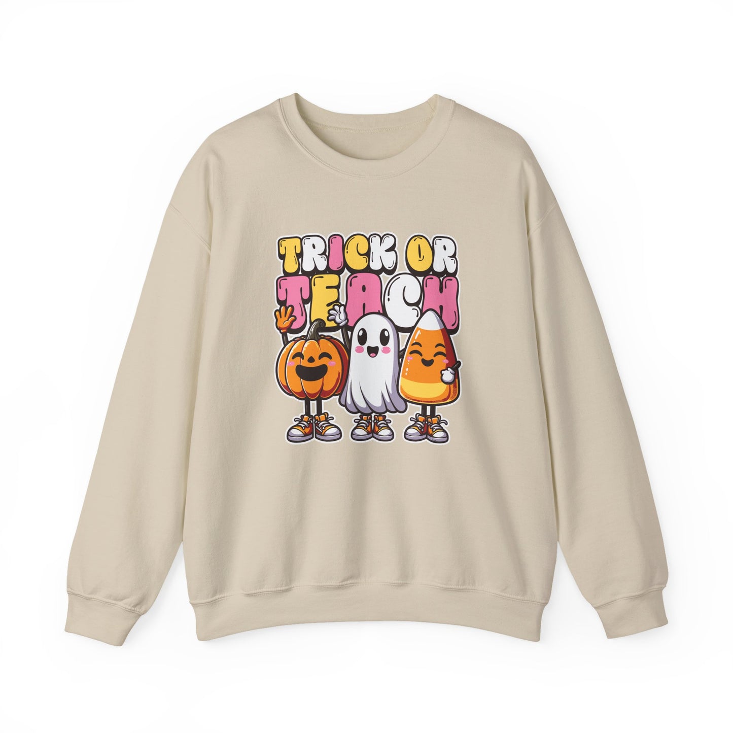 Halloween Trick or Teach Crewneck Sweatshirt