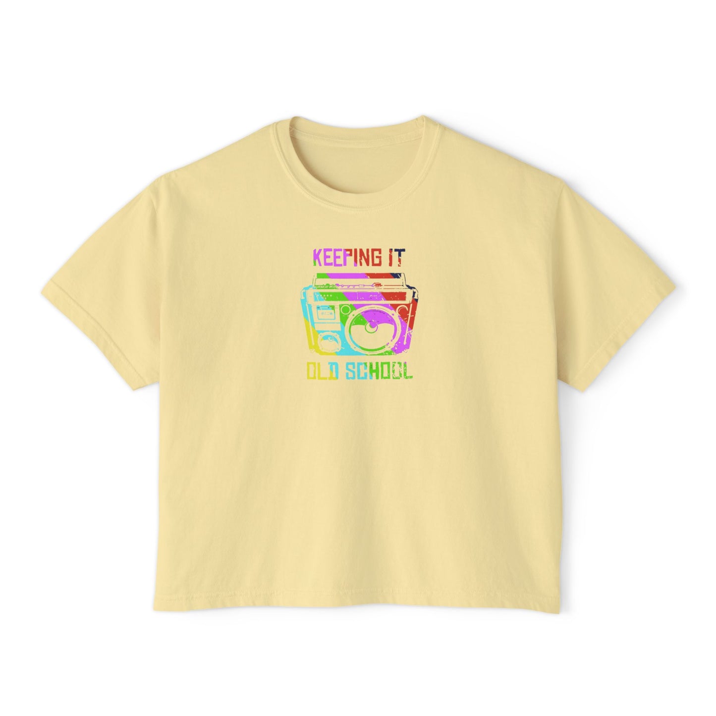 Retro Boombox Women's Boxy Tee