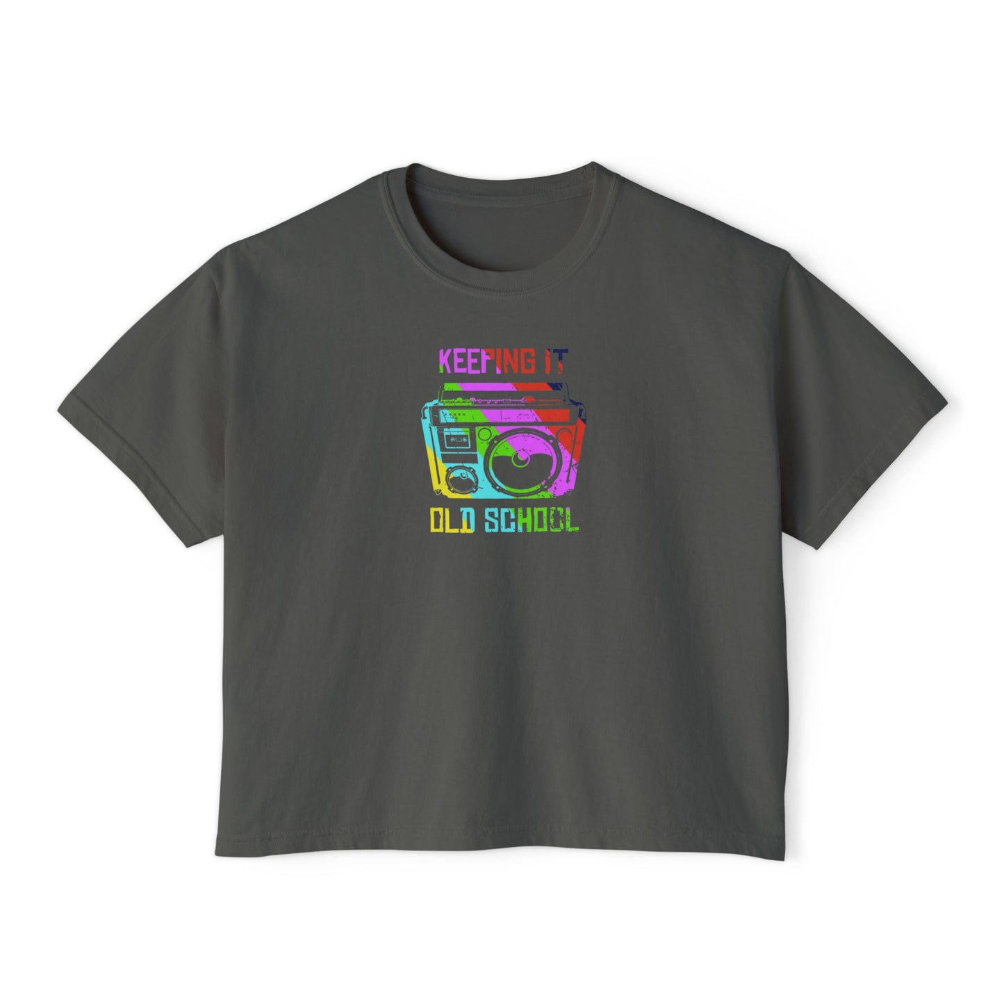 Retro Boombox Women's Boxy Tee