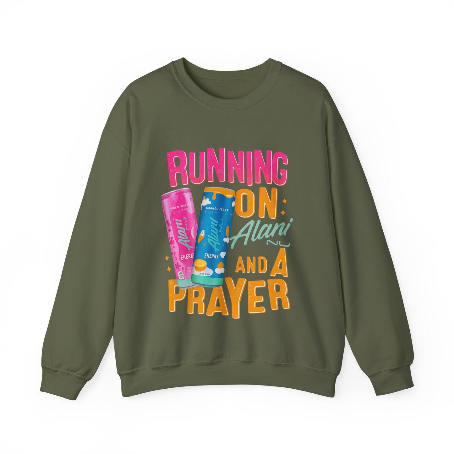 Running on Alani and a Prayer Crewneck Sweatshirt