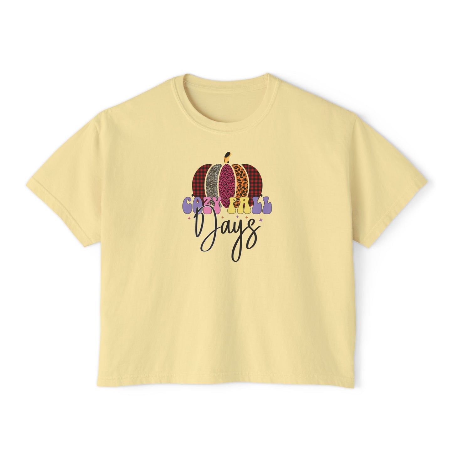 Cozy Fall Days Women's Boxy Tee