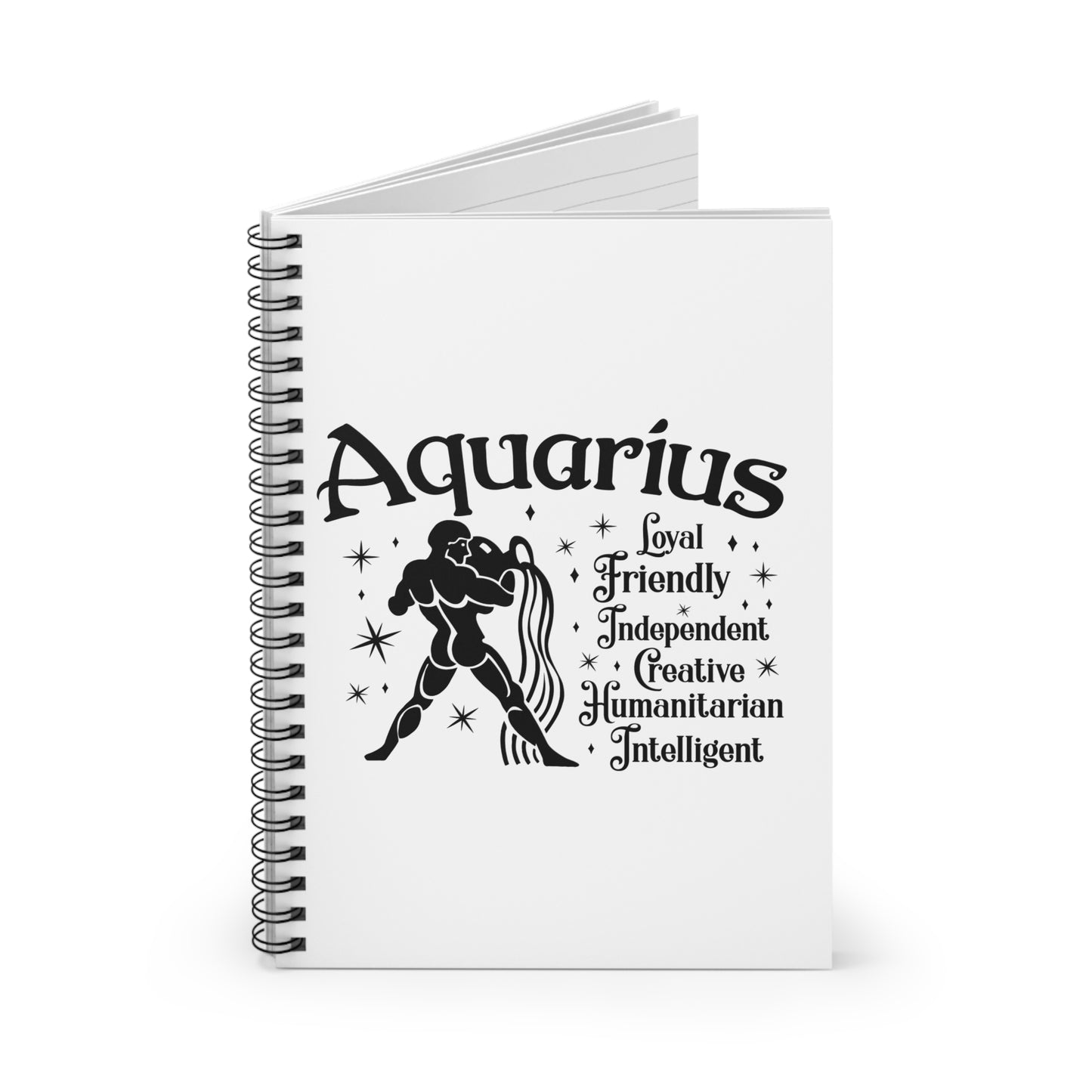 Aquarius Spiral Notebook