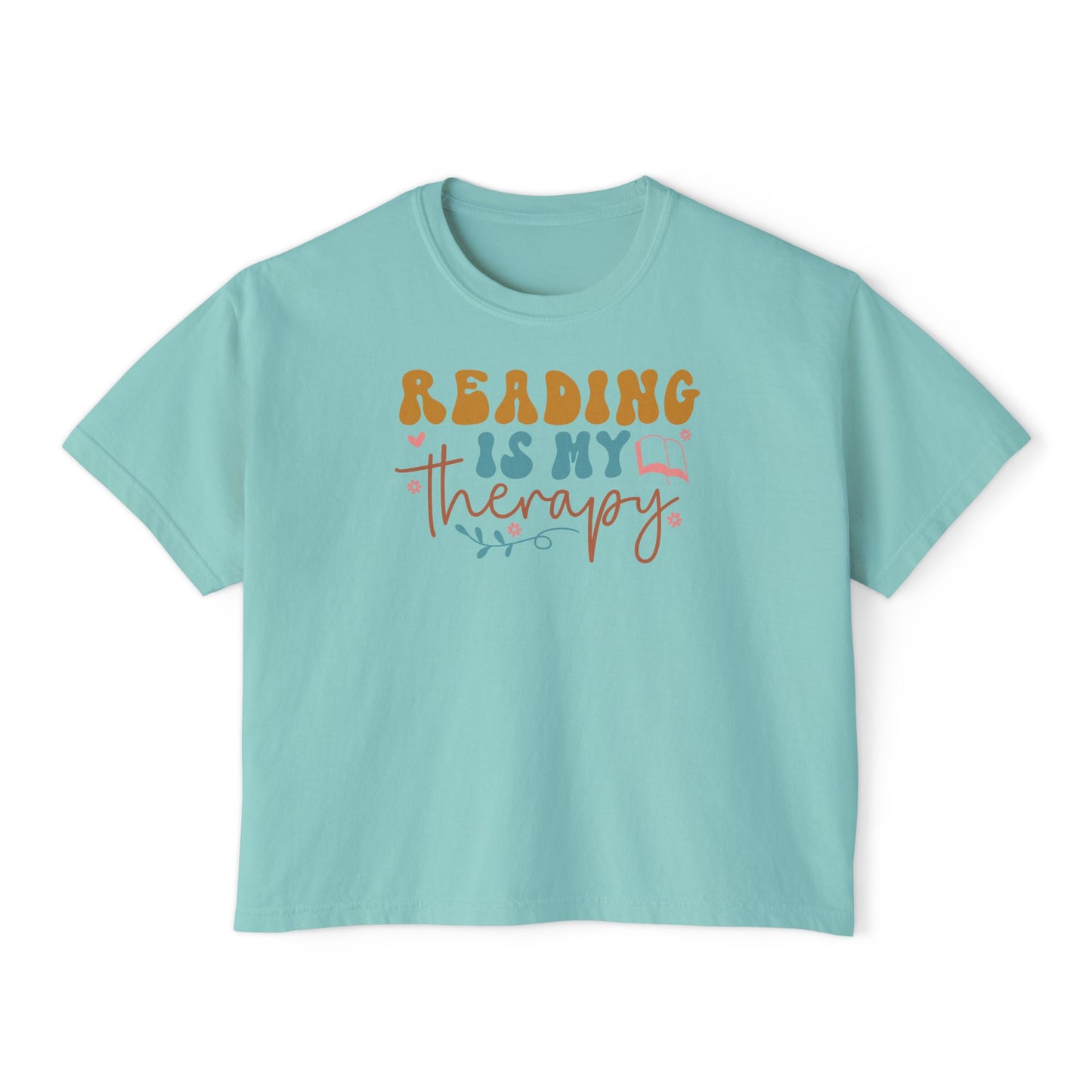 Reading is My Therapy Women's Boxy Tee
