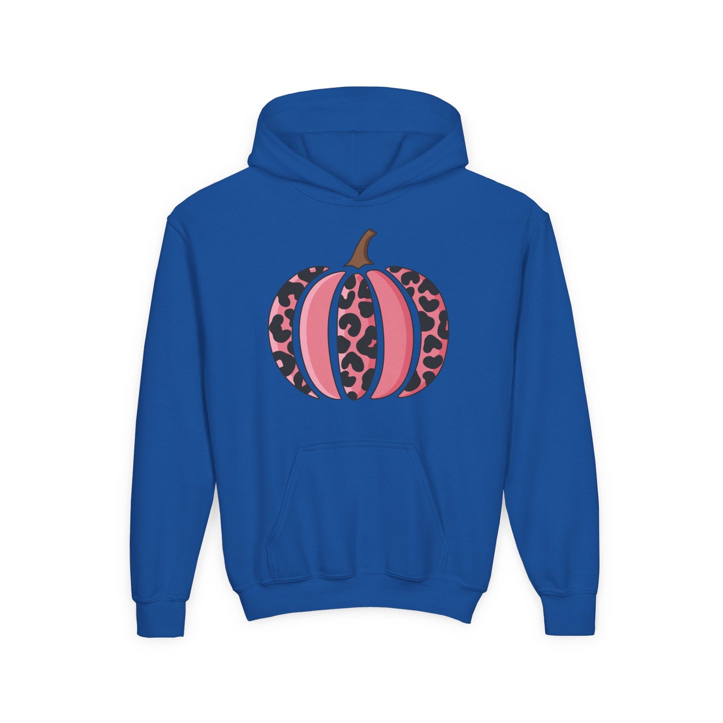 Pink Leopard Pumpkin Hoodie for Youth