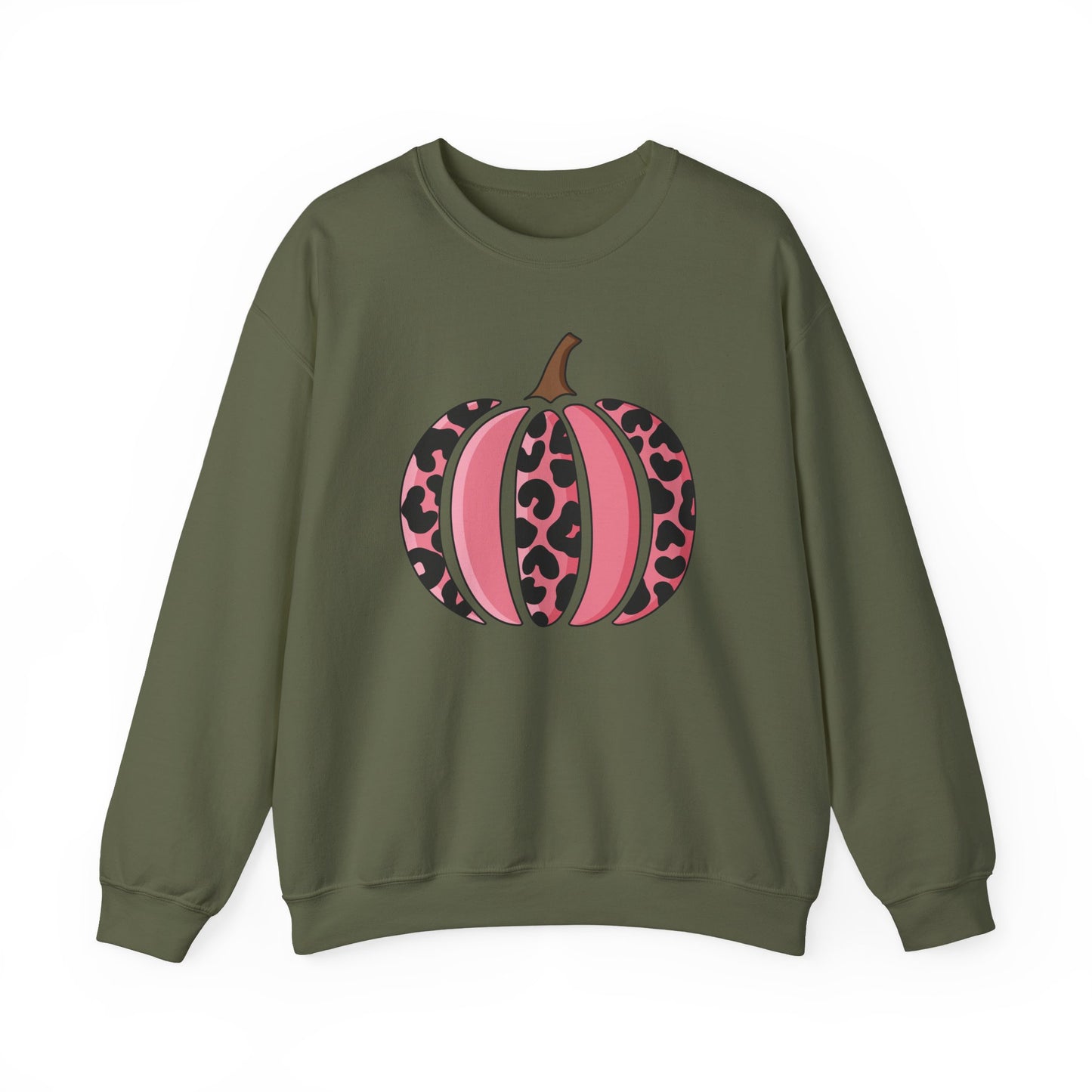 Pink Leopard Pumpkin Crewneck Sweatshirt