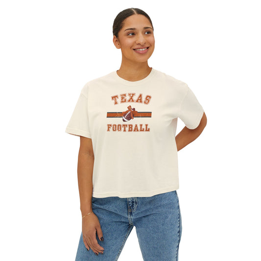 Texas Football Women's Boxy Tee