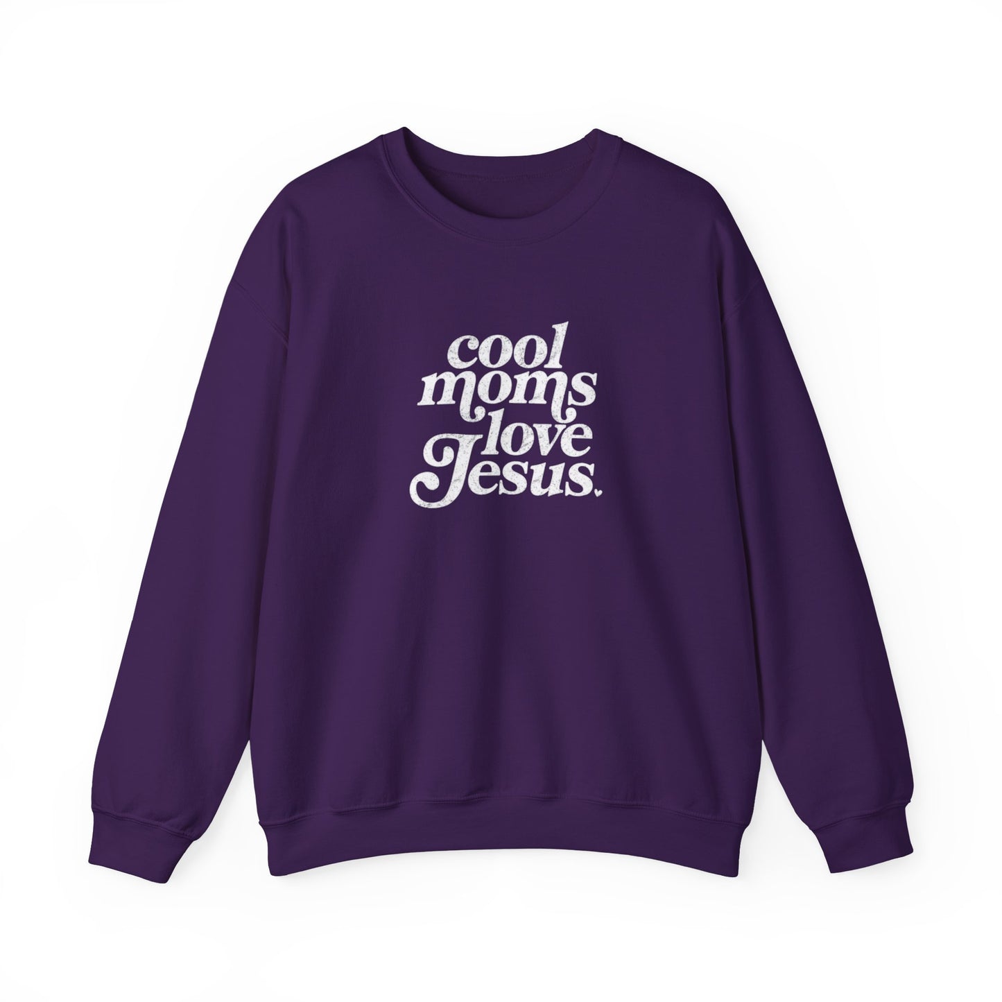 Cool Moms Love Jesus Crewneck Sweatshirt