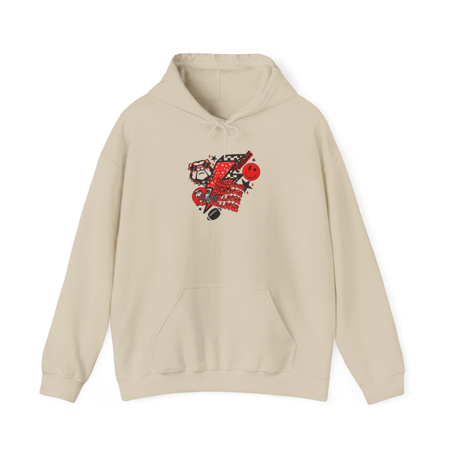 Fun Bulldog Graphic Hoodie