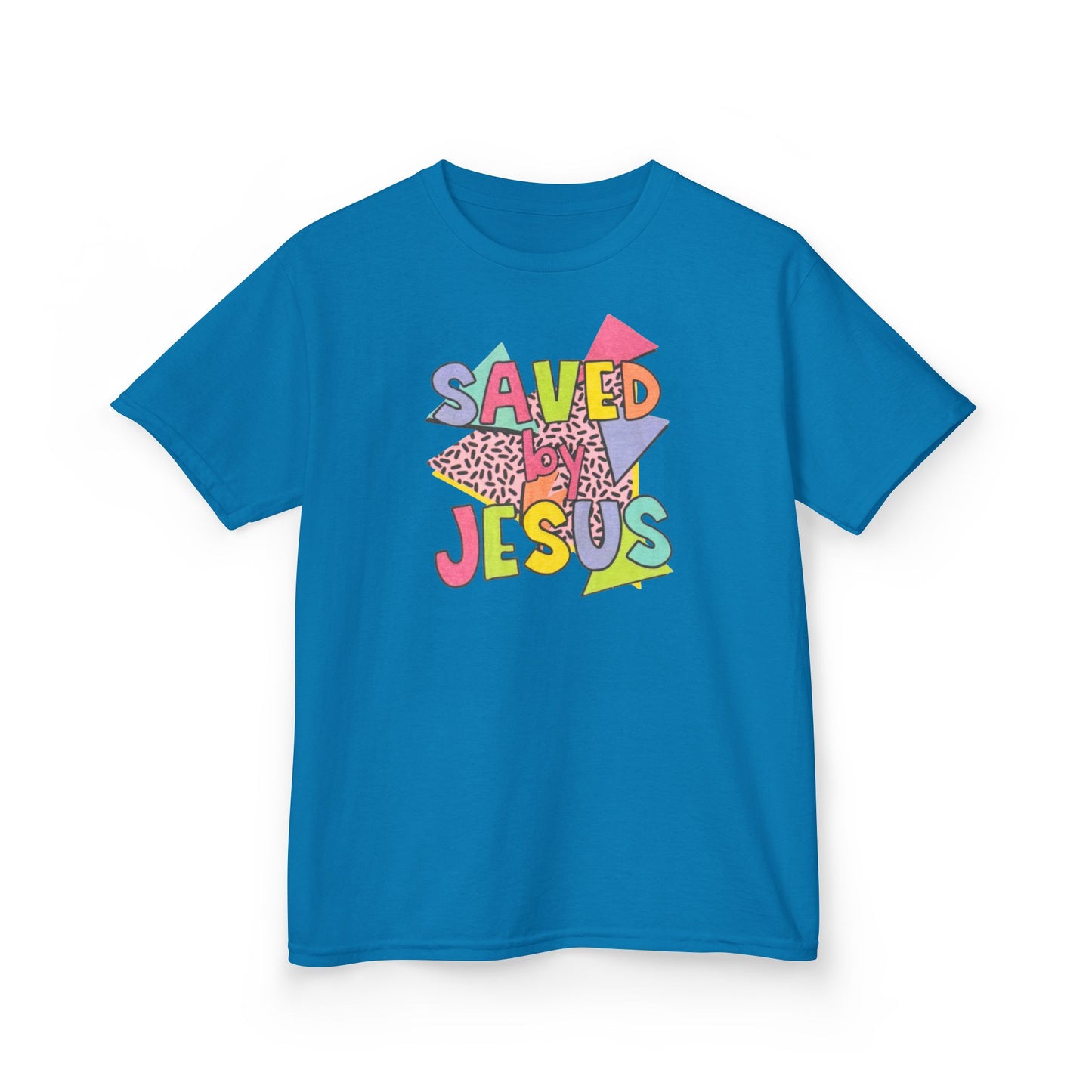 Retro Saved by Jesus Kids Tee